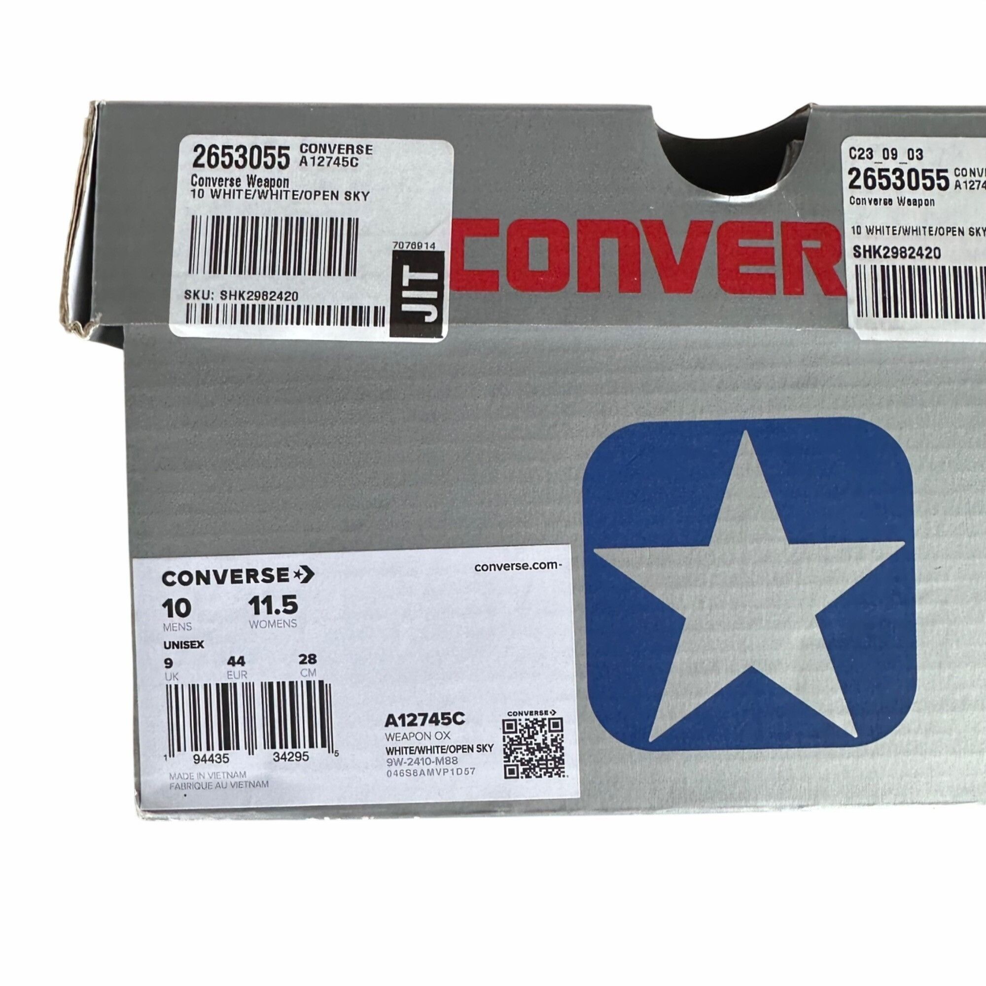 Converse ⭐Converse Weapon Low Blue White Sz 11.5 Women's Shoes Open S Size US 11.5 / IT 41.5 - 8 Thumbnail