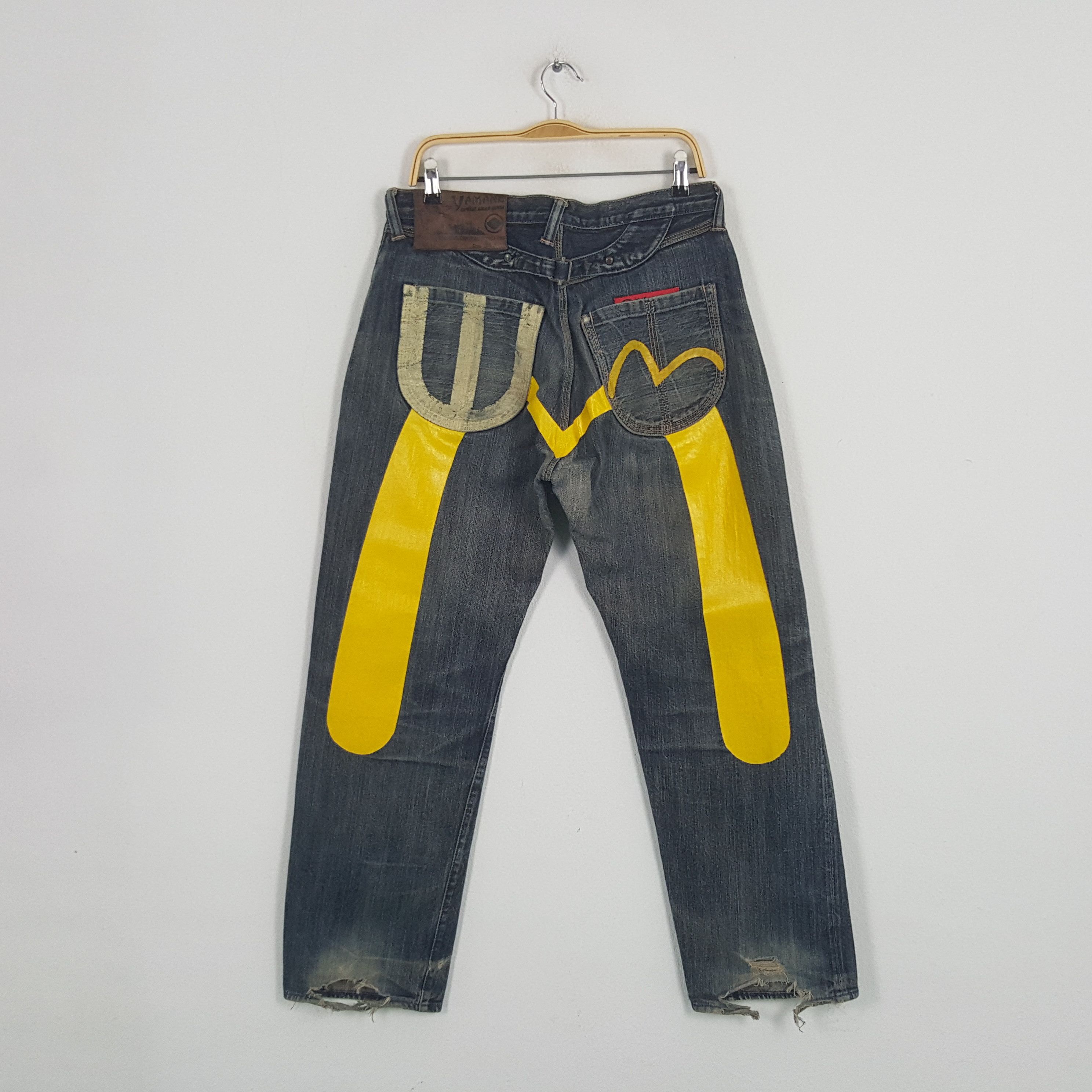 Japanese Brand × Vintage Vintage Evisu Yamane Selvedge Japanese Daicock Custom Jeans Size US 32 / EU 48 - 1 Thumbnail