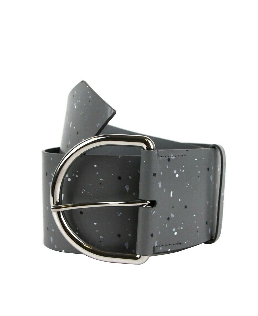 Balenciaga Women's Dark Grey Linoleum Wide Belt (80 / 32) Size ONE SIZE - 1 Thumbnail