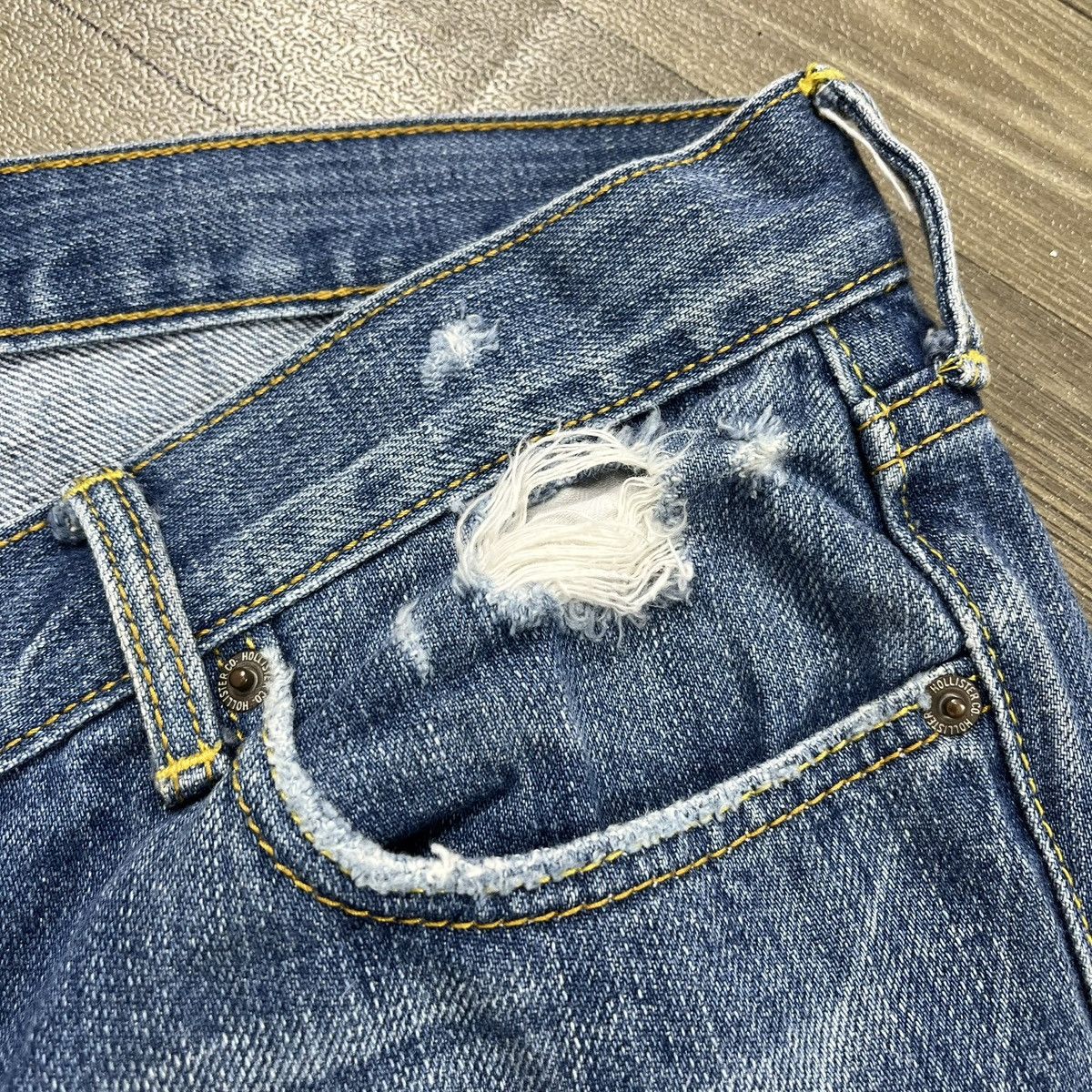 If Six Was Nine 2000s Hollister Distressed Bootcut Lgb Style Flared Jeans Size US 30 / EU 46 - 11 Thumbnail
