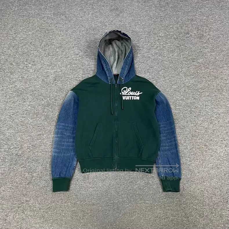 Louis Vuitton Louis Vuitton Denim paneled hooded jacket Size US XS / EU 42 / 0 - 1 Thumbnail