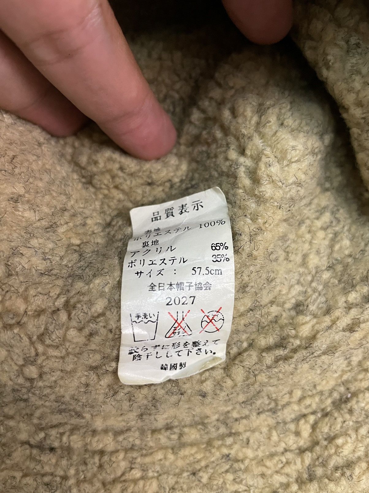 Japanese Brand Vintage Japanese Brand Leather Bucket Hat Fleece Lining Size ONE SIZE - 2 Thumbnail
