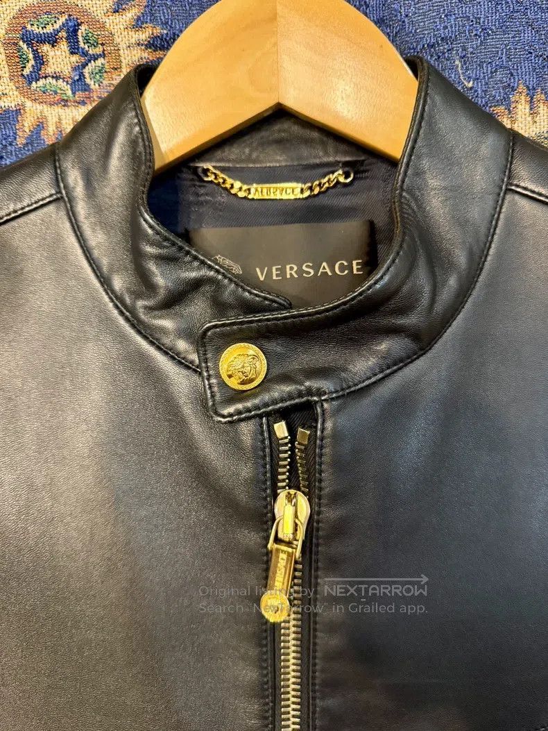 Versace Versace Lambskin leather coat Size US M / EU 48-50 / 2 - 2 Thumbnail