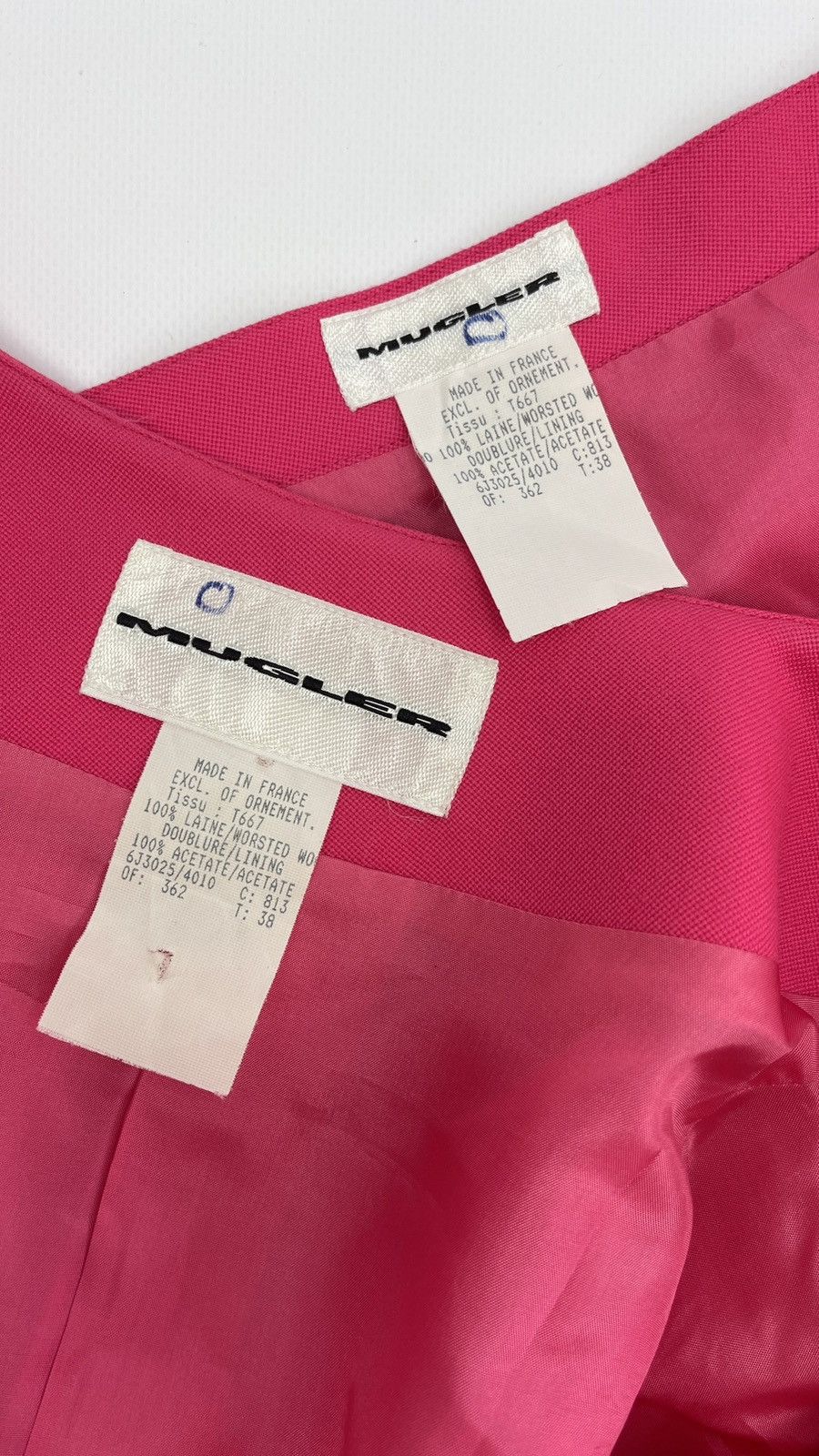 Thierry Mugler Vintage Iconic Thierry Mugler Pink Skirt Suit Size M / US 6-8 / IT 42-44 - 10 Thumbnail