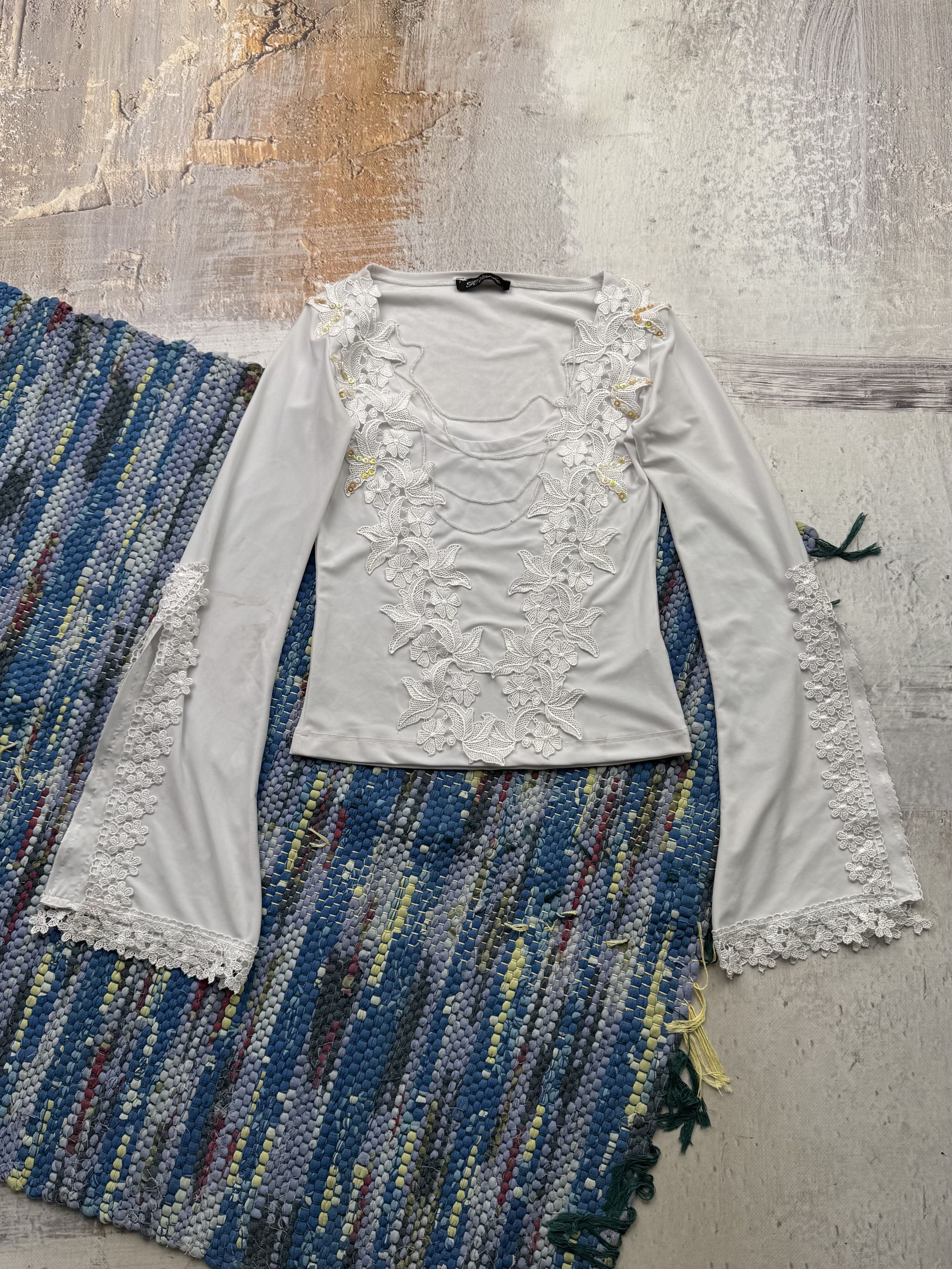 Japanese Brand Vintage Cropped Blouse D15 A768(504) Size XS / US 0-2 / IT 36-38 - 1 Thumbnail