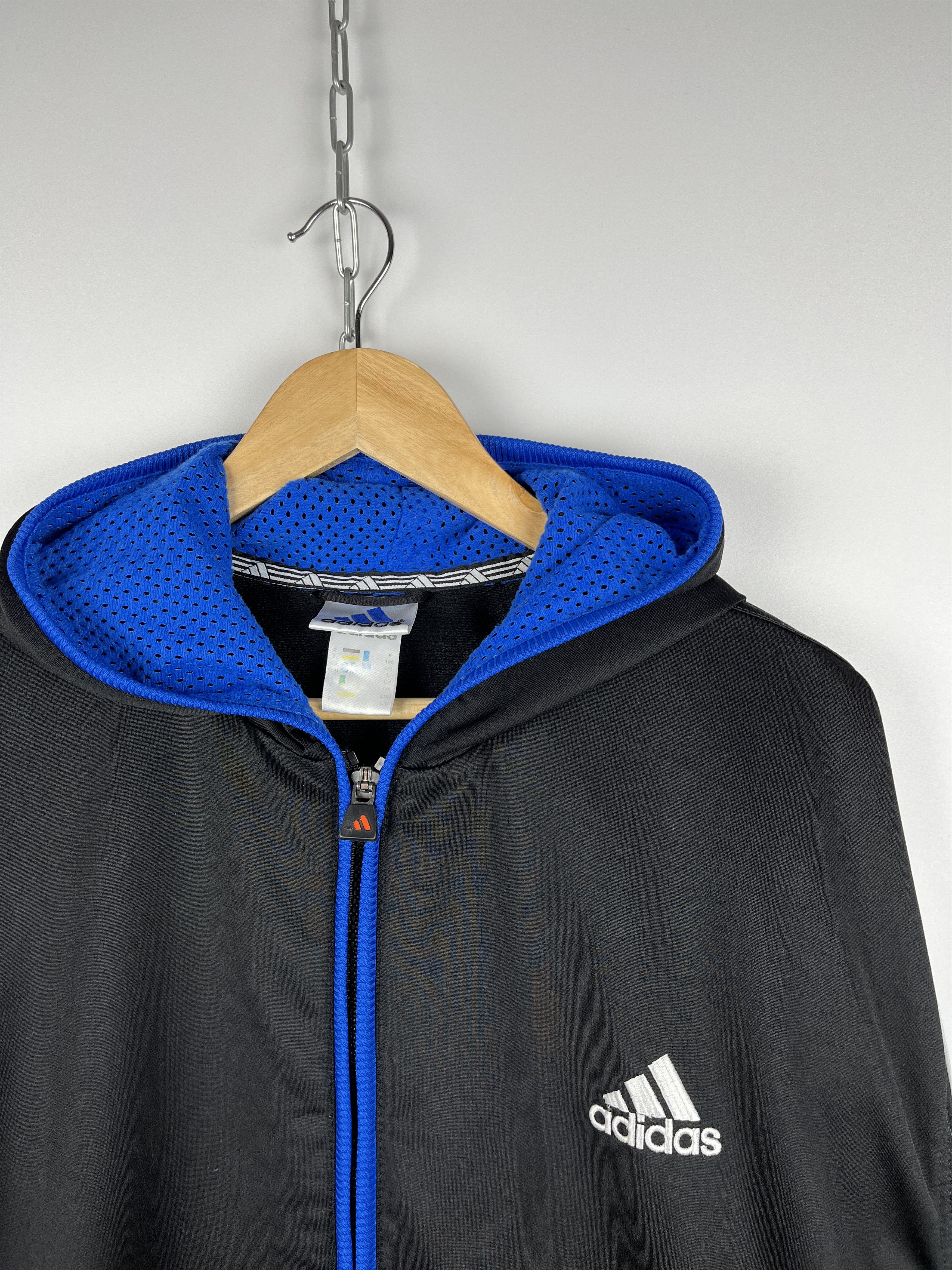 Adidas 90's Adidas Big Logo Back Vintage Full Zip Hoodie Size US L / EU 52-54 / 3 - 10 Thumbnail
