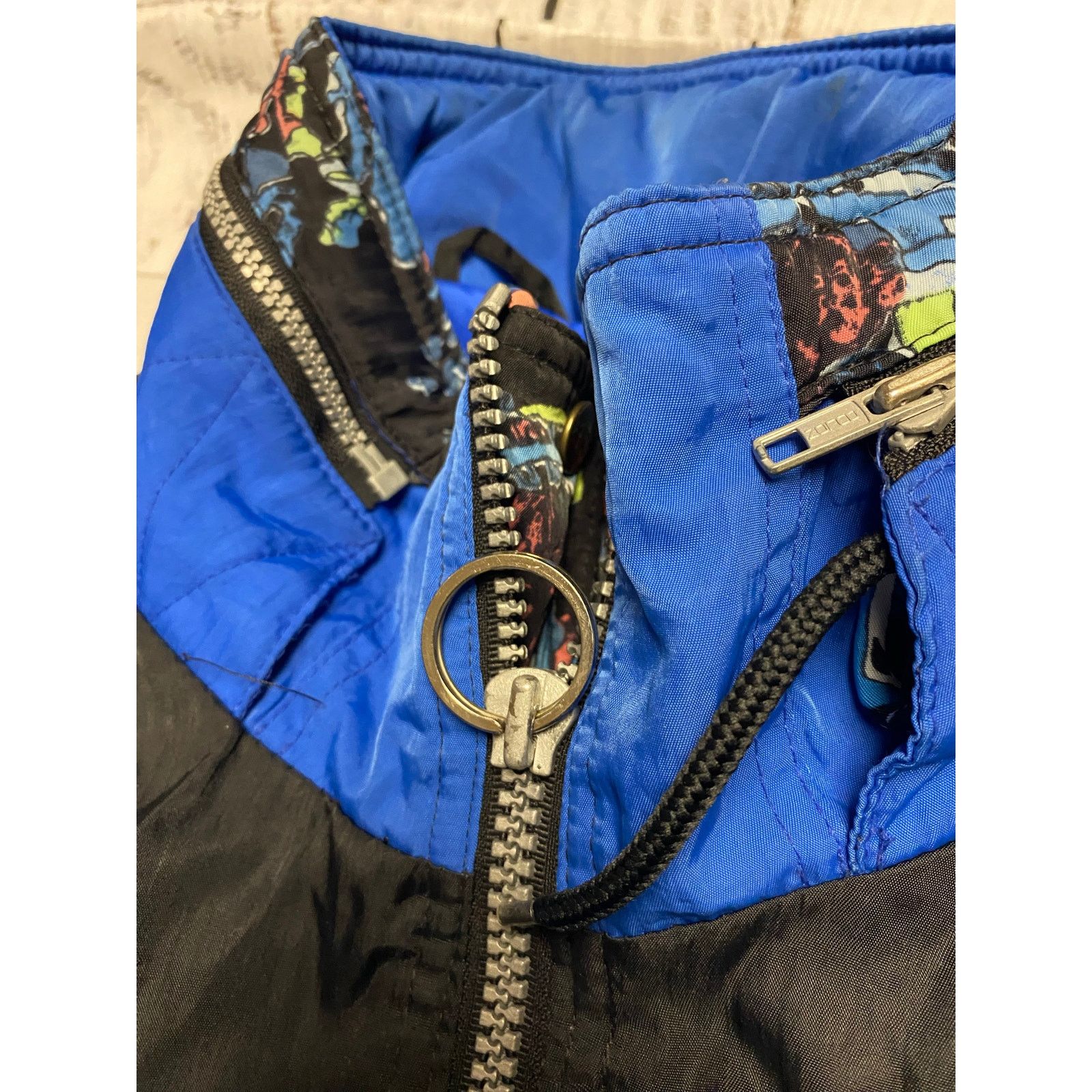 Vintage Rare Vintage Rucanor Ski Suit snow bib XL Black Blue Size XL / US 12-14 / IT 48-50 - 10 Thumbnail