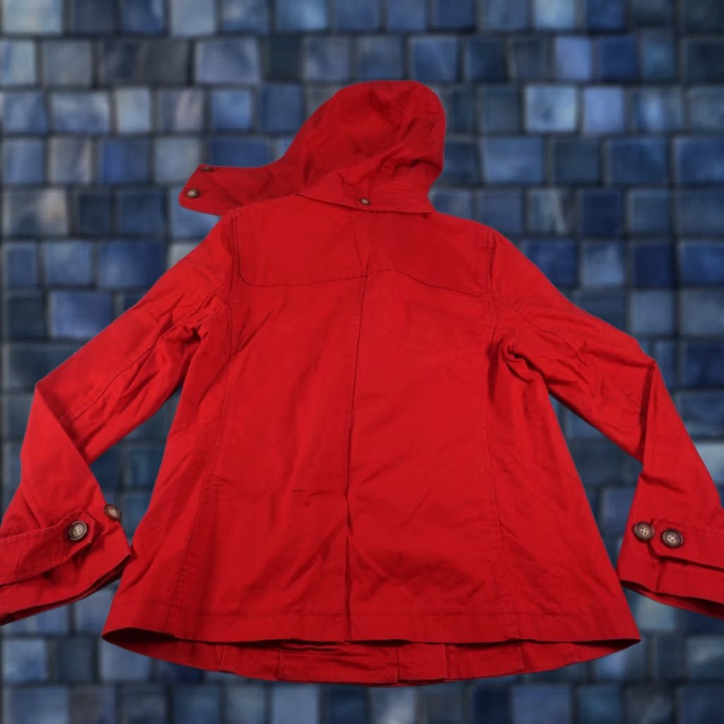 Nautica Nautica Coat Womens M Red Hooded Parka Short Coat Zip Pockets Casual Travel Fall Spring Womens Size M / US 6-8 / IT 42-44 - 1 Thumbnail