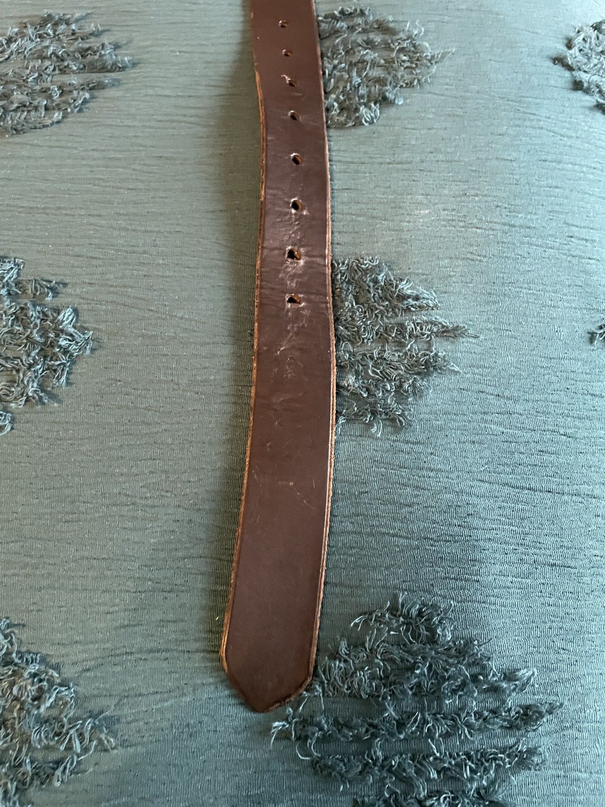 Bates Hats Bates Silver Buckle leather casual belt Size ONE SIZE - 6 Thumbnail