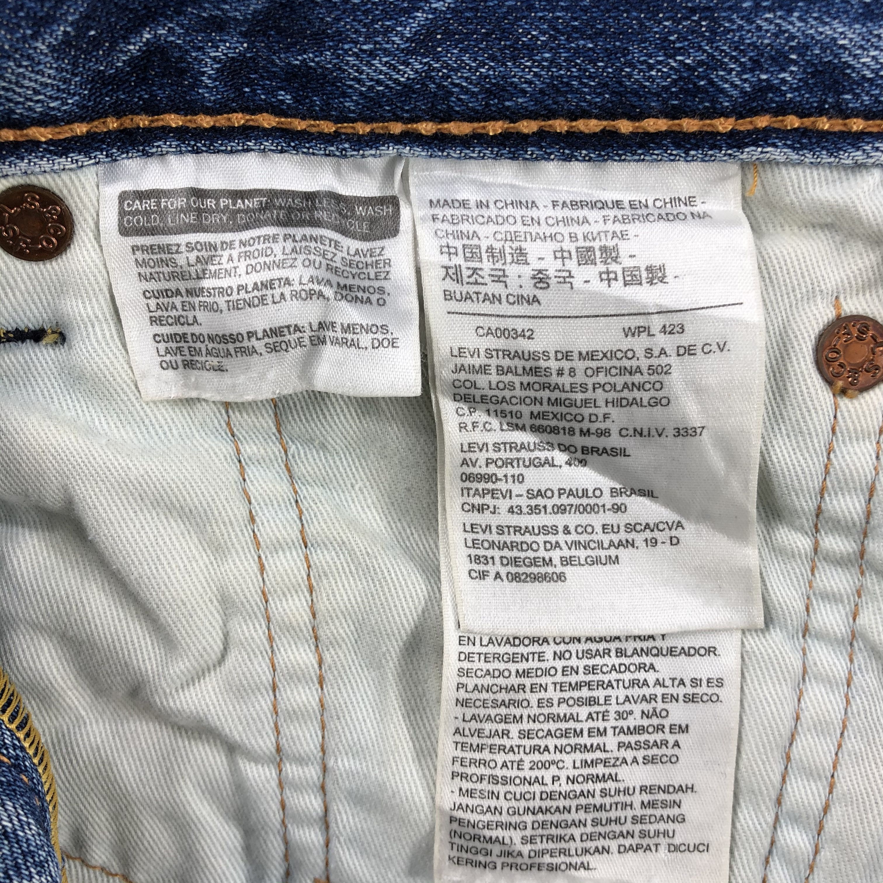 Levi's Vintage Blue Wash Levis 503 Jeans-J1779 Size US 31 - 14 Thumbnail