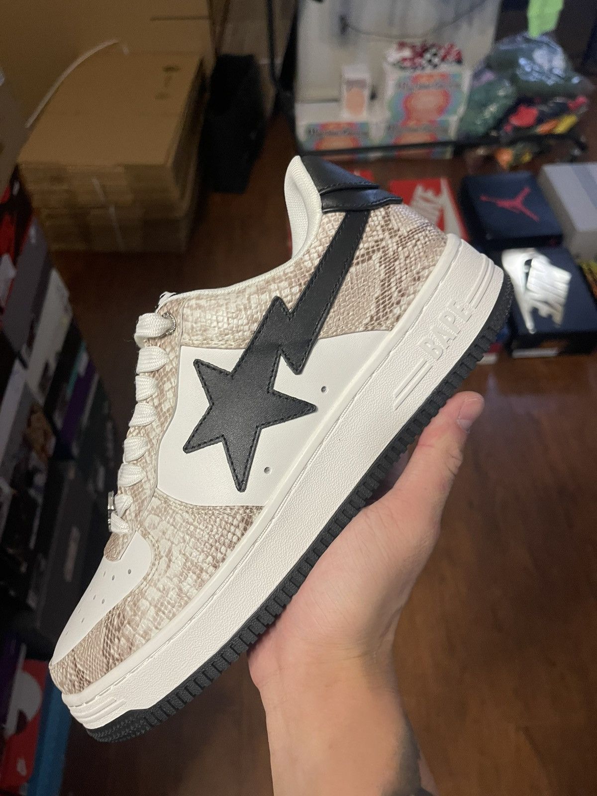 Bape Bapesta Snakeskin Size 8.5 BRAND NEW Size US 8.5 / EU 41-42 - 2 Thumbnail