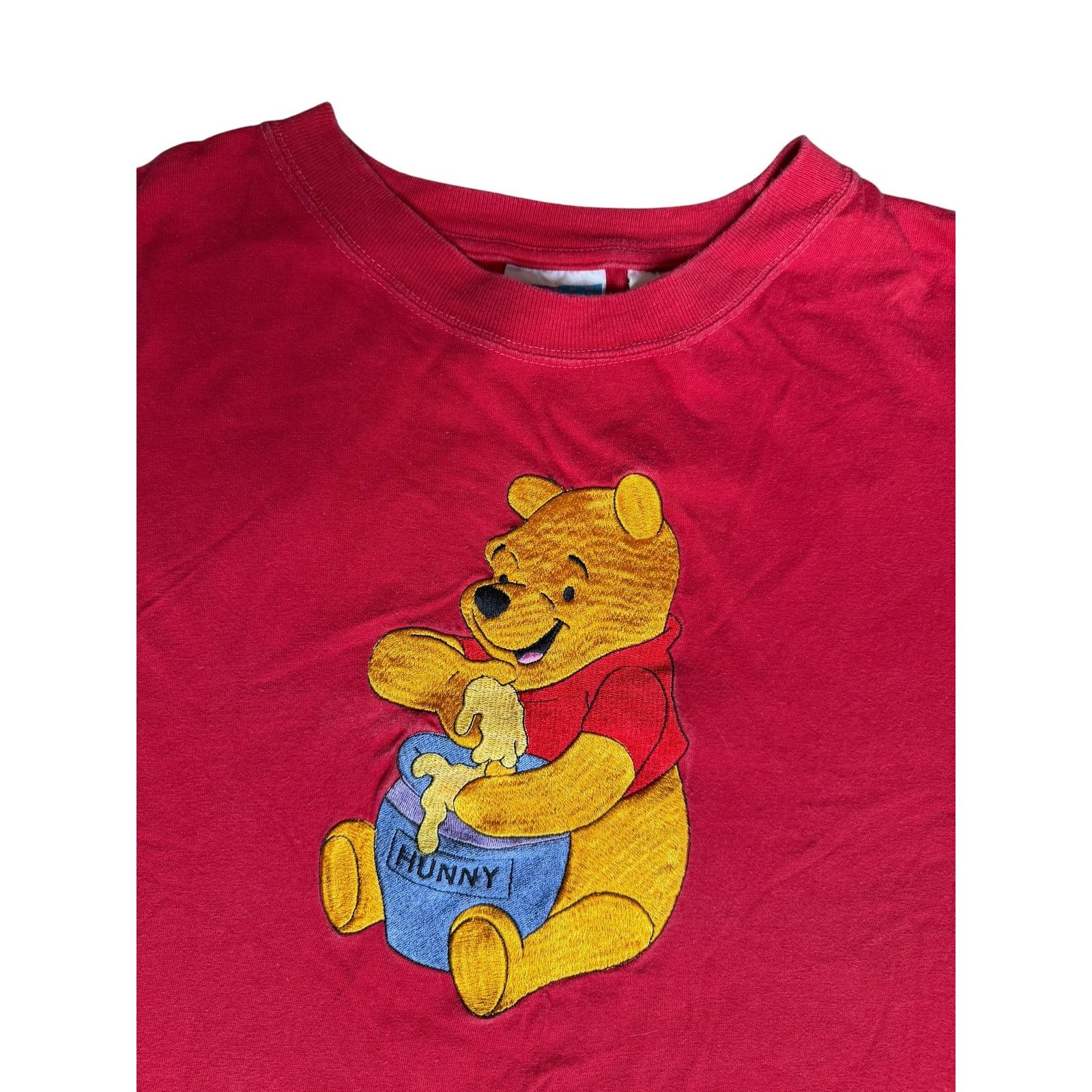 Disney × Vintage Vintage 90s Disney Winnie the Pooh Hunny Embroidered T-Shirt Size US XL / EU 56 / 4 - 3 Thumbnail