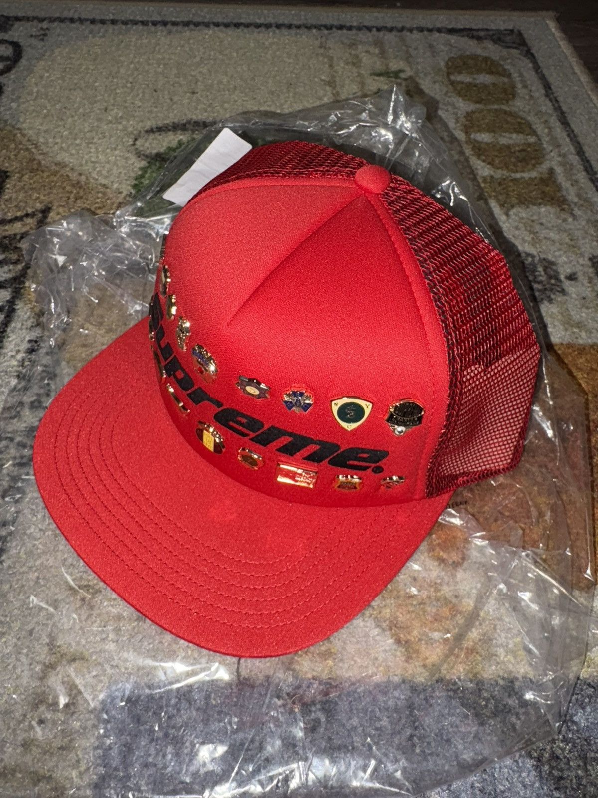 Supreme Supreme Pins Mesh Back 5-Panel Red Size ONE SIZE - 1 Thumbnail