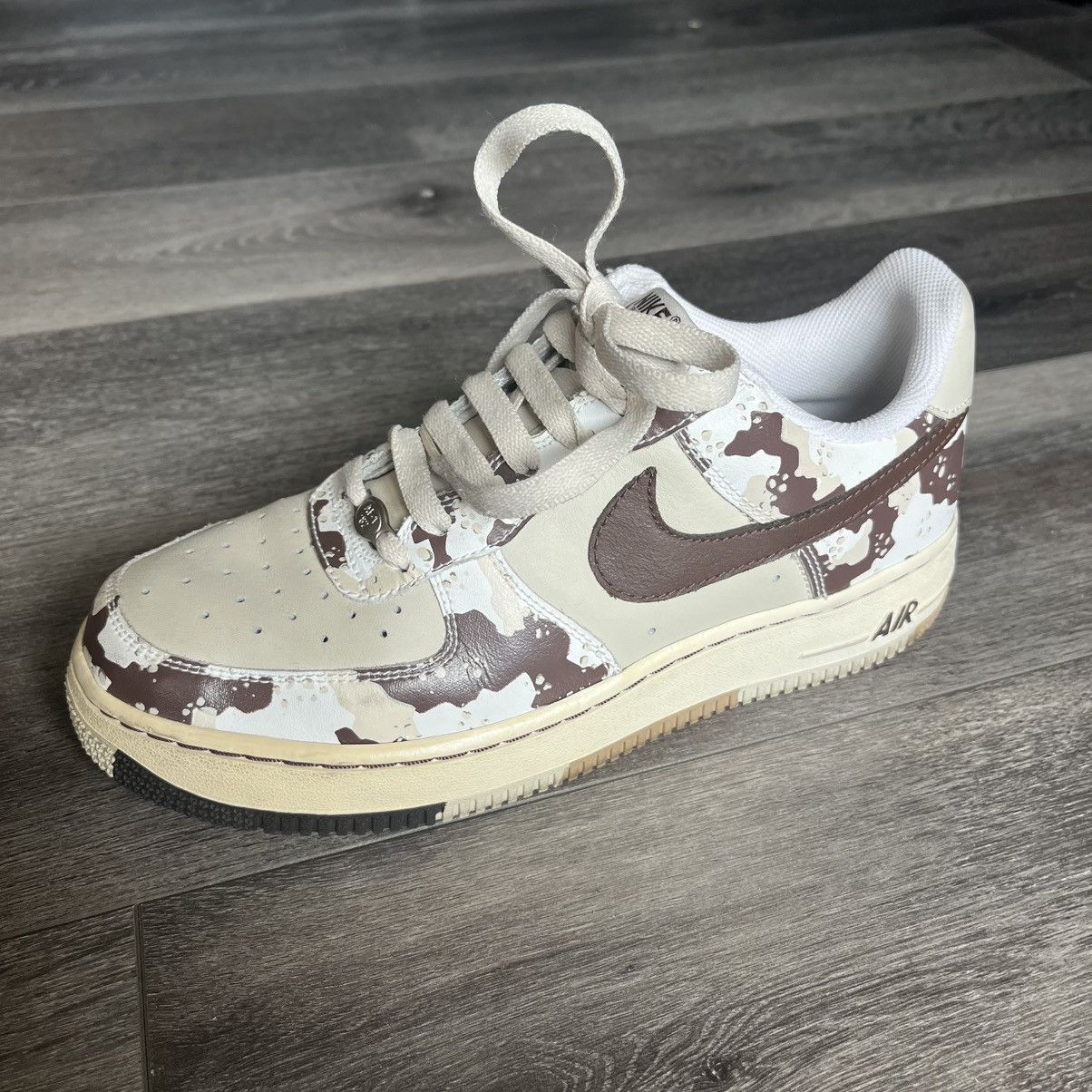 Nike Vintage 2006 Nike Air Force 1 Premium Birch Camo 310577-221 Size US 7 / EU 40 - 9 Thumbnail