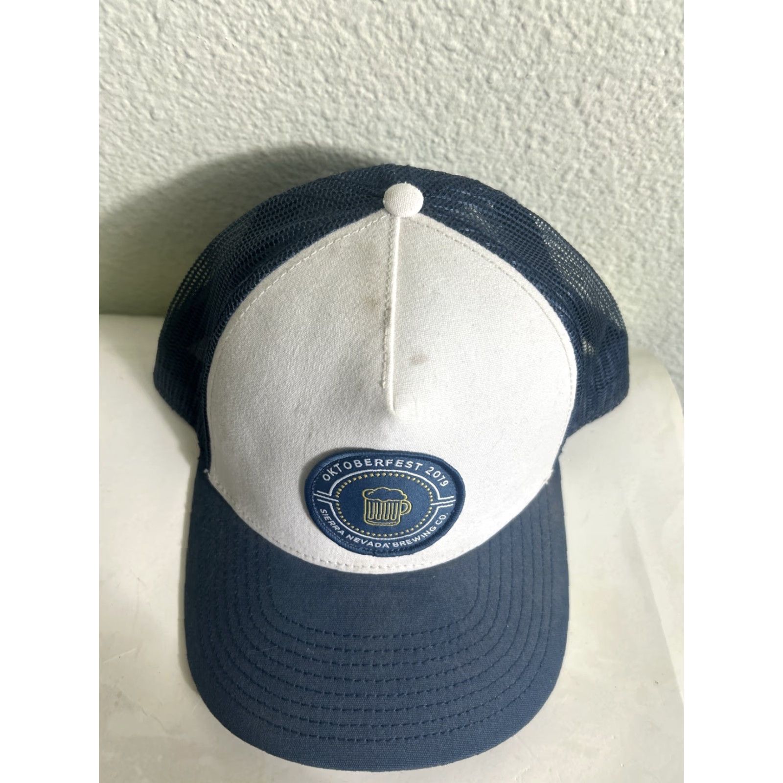 Vintage Sierra Nevada Brewing Oktoberfest Trucker Hat Navy Blue Adjustable SnapBack Men One Size Size ONE SIZE - 6 Thumbnail