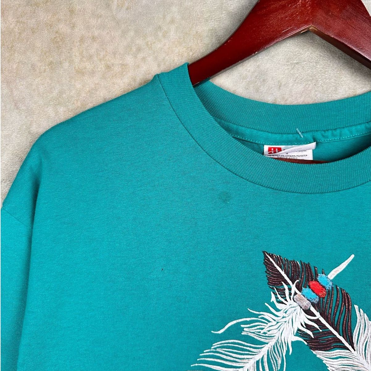 Hanes × Vintage Vintage 90s Arizona Native Print Graphic T Shirt L USA Made Size US L / EU 52-54 / 3 - 5 Thumbnail
