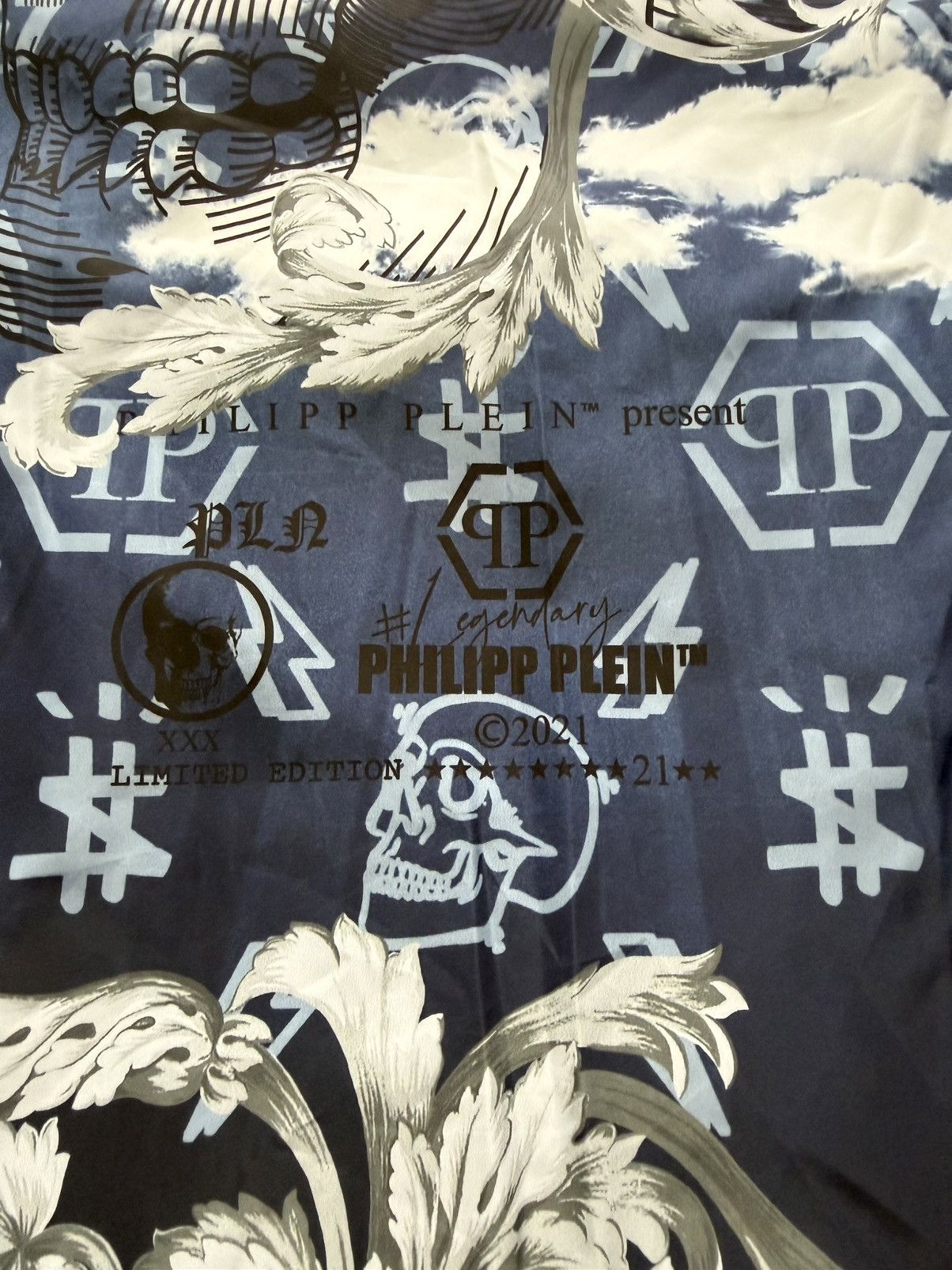 Philipp Plein Philipp Plein Baroque Skull Windbreaker Jacket NWT Size US L / EU 52-54 / 3 - 3 Thumbnail