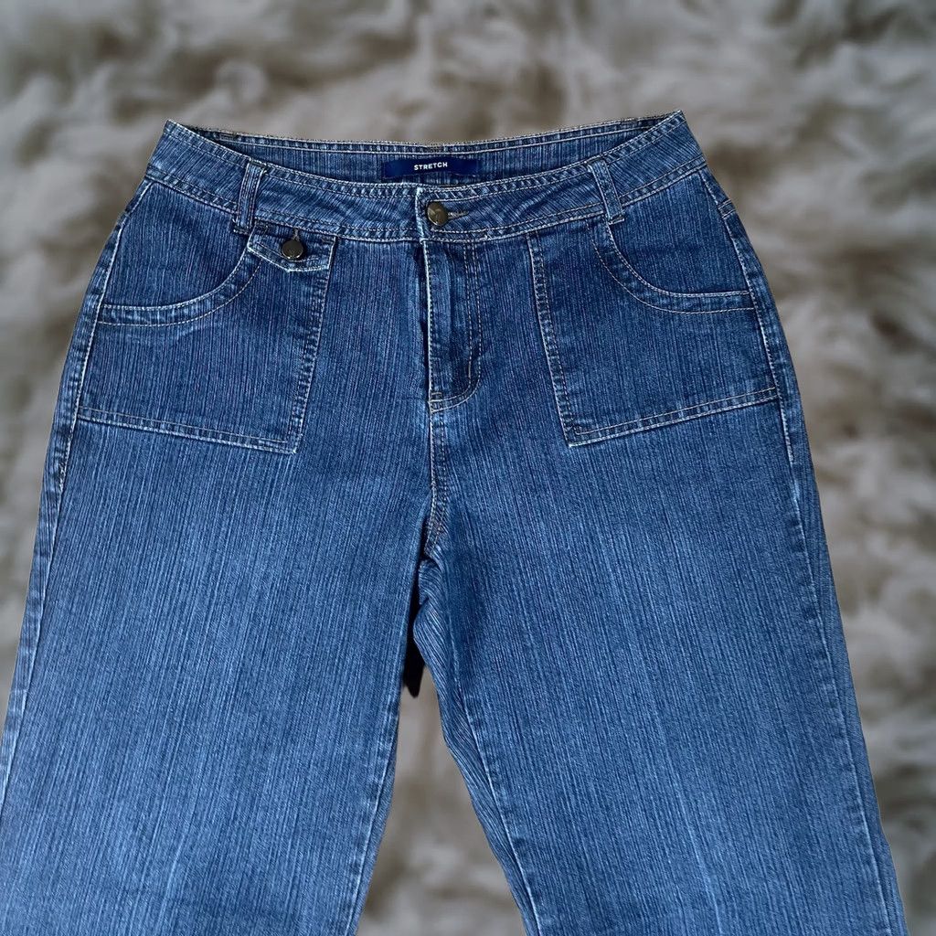 Bill Blass Bill Blass Jeans Womens 8 Bootcut High Rise Blue Denim Pants CottonBlend Size 30" / US 8 / IT 44 - 1 Thumbnail