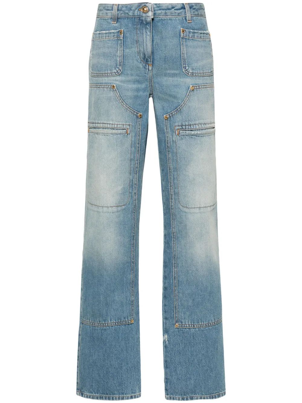 Palm Angels o1y1125 Denim Pant in Blue Size 25" / US 0 / IT 36 - 1 Thumbnail