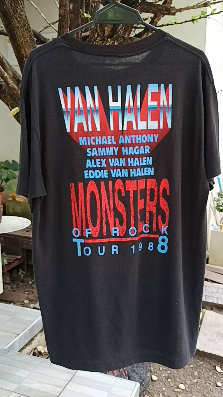 Vintage Monster of rock Van Halen 1988 Size US M / EU 48-50 / 2 - 2 Thumbnail