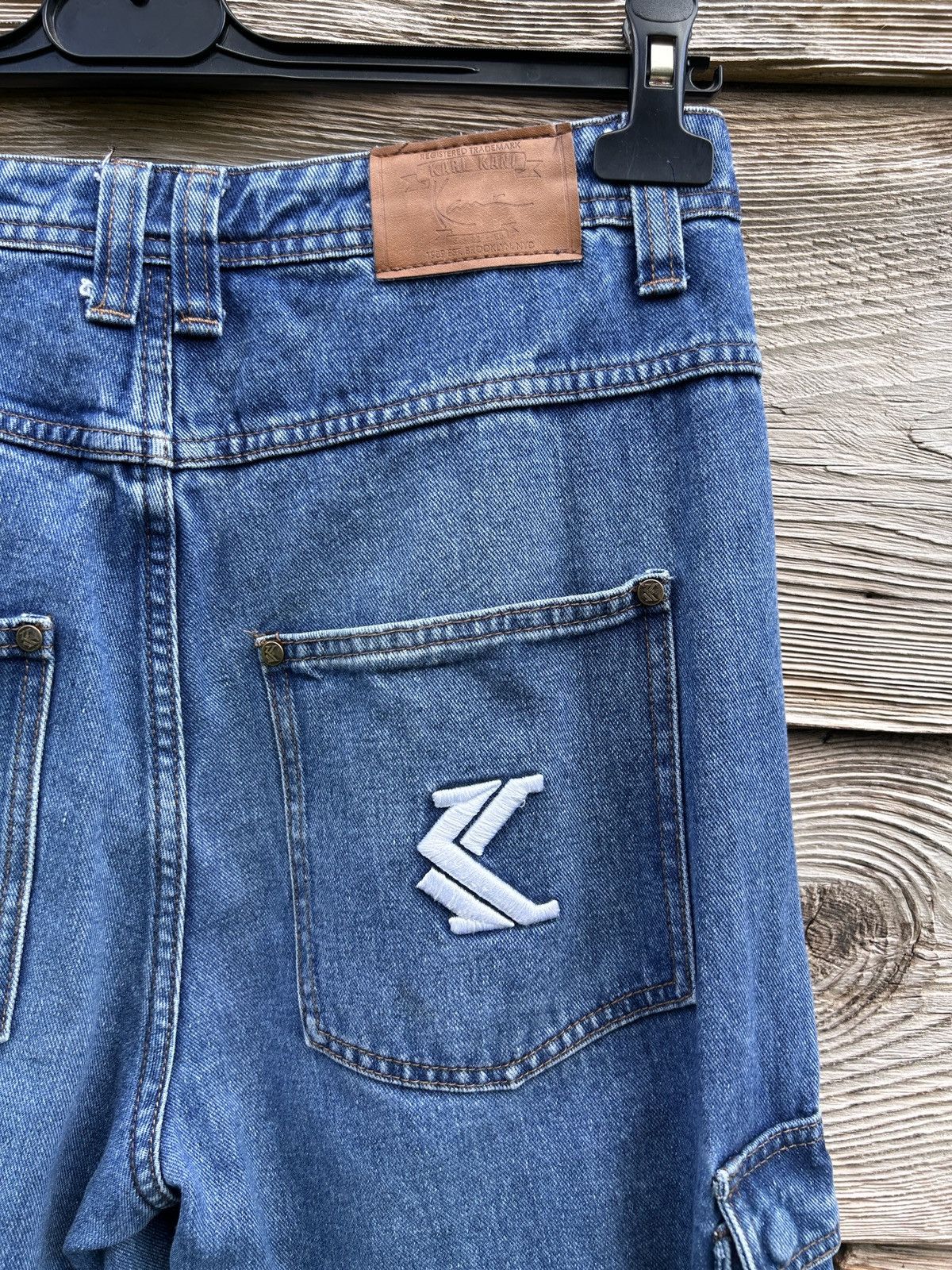 Karl Kani Vintage Karl Kani Embroidery Denim Rap Cargo Pants Jeans Size US 32 / EU 48 - 8 Thumbnail