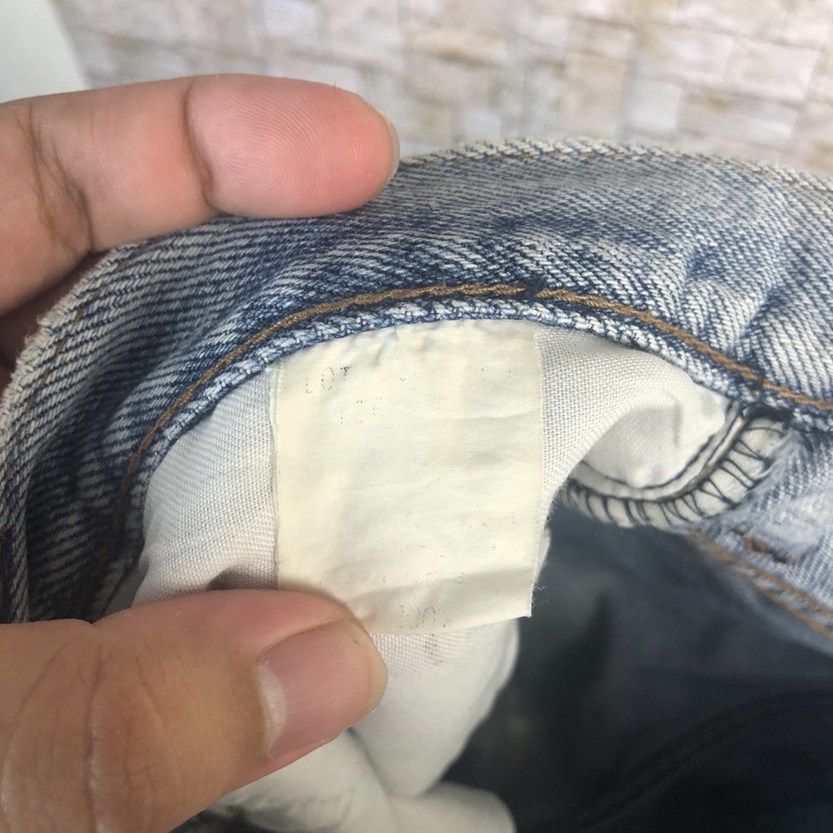 Japanese Brand Cantos vintage Blue Denim Pants #A54 Size US 28 / EU 44 - 19 Thumbnail