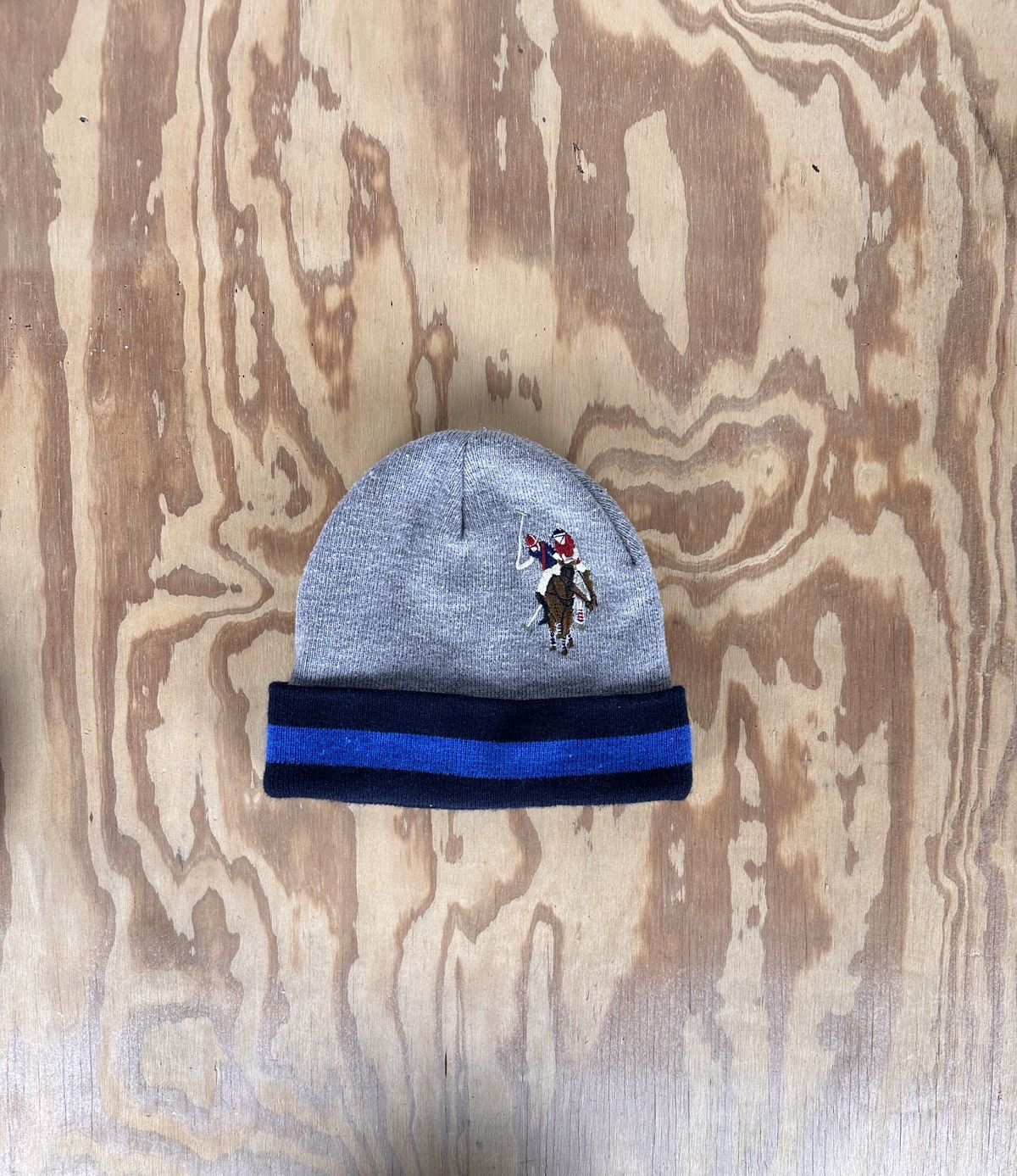 U.S. Polo Assn. US Polo Assn Knit Beanie Grey / Blue Size ONE SIZE - 1 Thumbnail