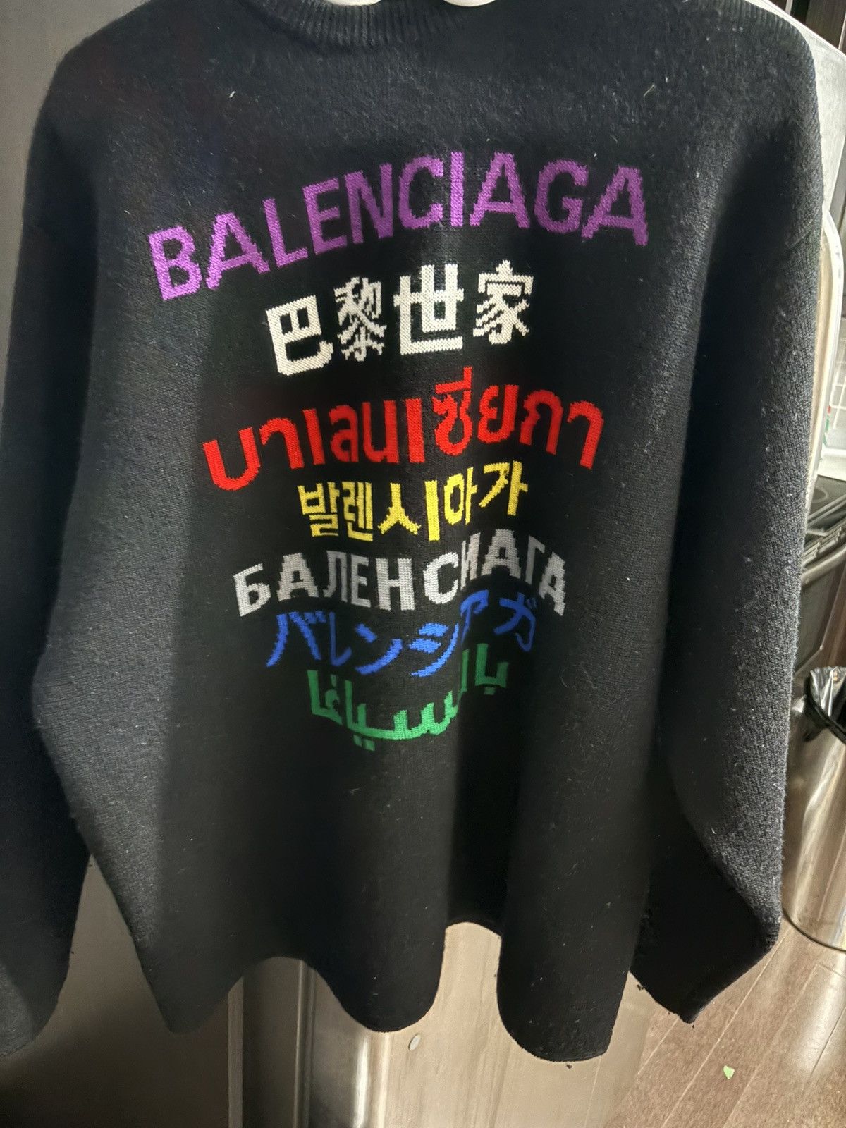 Balenciaga Balenciaga Language sweater Size US S / EU 44-46 / 1 - 1 Thumbnail