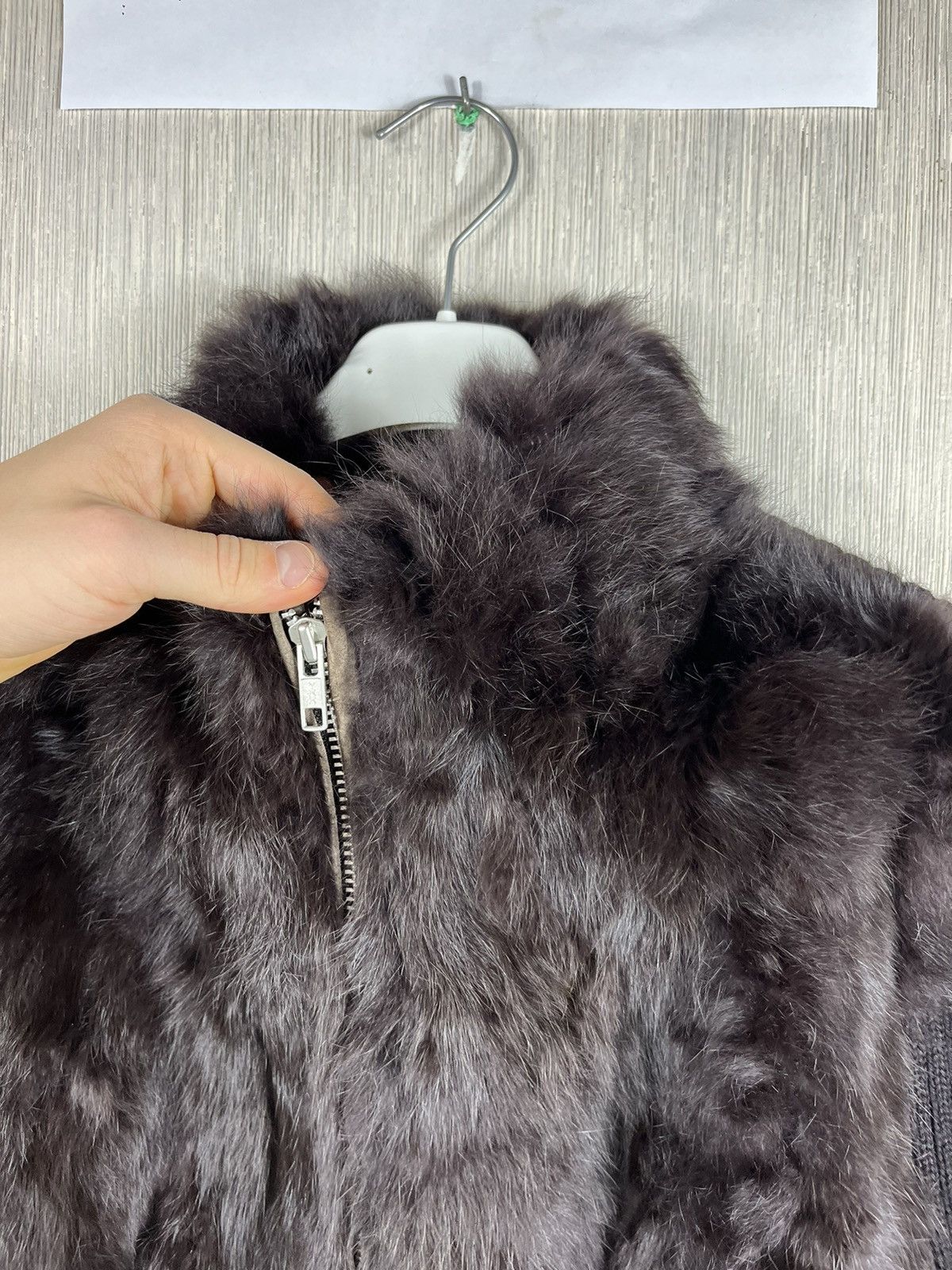 If Six Was Nine × Japanese Brand × Vintage Vintage real fur sweater cardigan zip knit hoodie sweatshirt Size L / US 10 / IT 46 - 9 Thumbnail