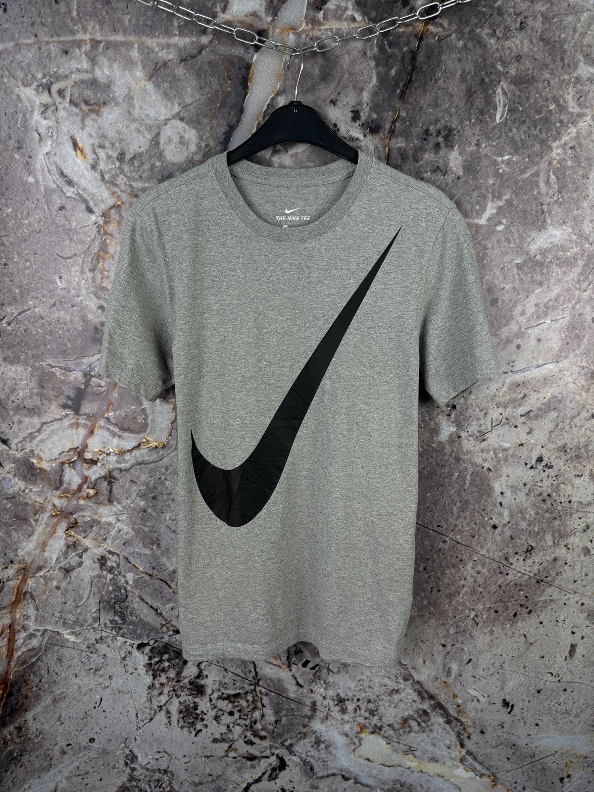 Nike Nike Men’s Grey T-Shirt Large Black Swoosh Logo Size Medium Size US M / EU 48-50 / 2 - 1 Thumbnail