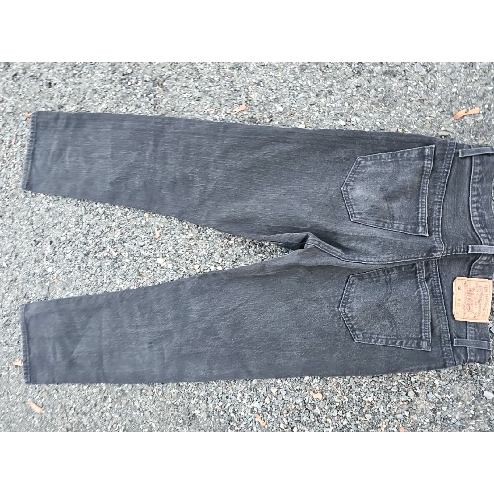 Levi's VINTAGE Levi's 501 Jeans Mens Size 33x30 Black Denim Straight 1990s USA Made Size 33 Inseam 30 Size US 33 - 3 Thumbnail