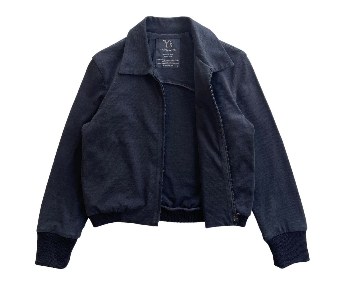 Yohji Yamamoto ARCHIVE !!! Yohji Yamamoto Cropped Bomber Jacket Size M / US 6-8 / IT 42-44 - 2 Thumbnail