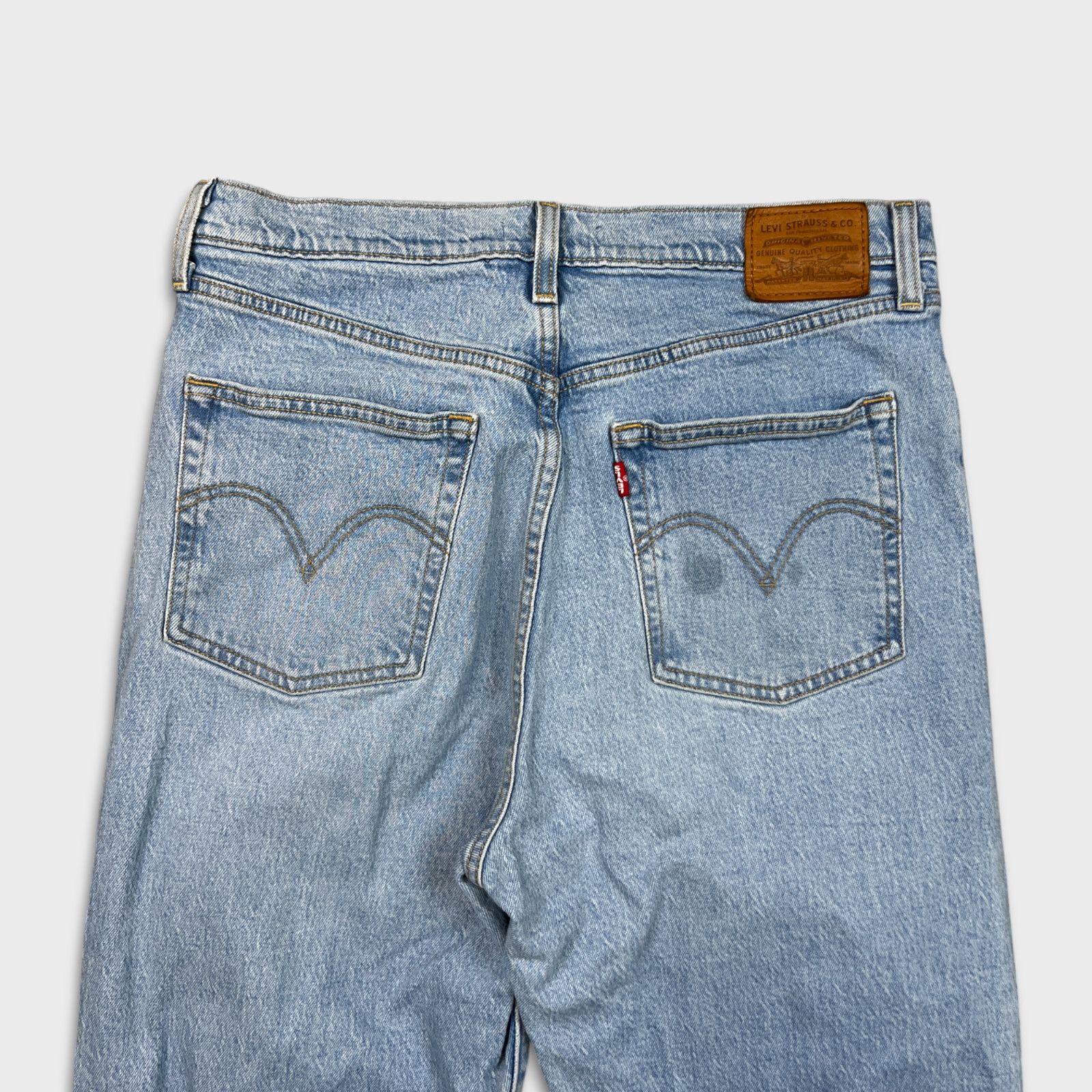 Levi's × Vintage Levi's Ribcage Straight Jeans High Rise Distressed Denim Size 31" - 7 Thumbnail