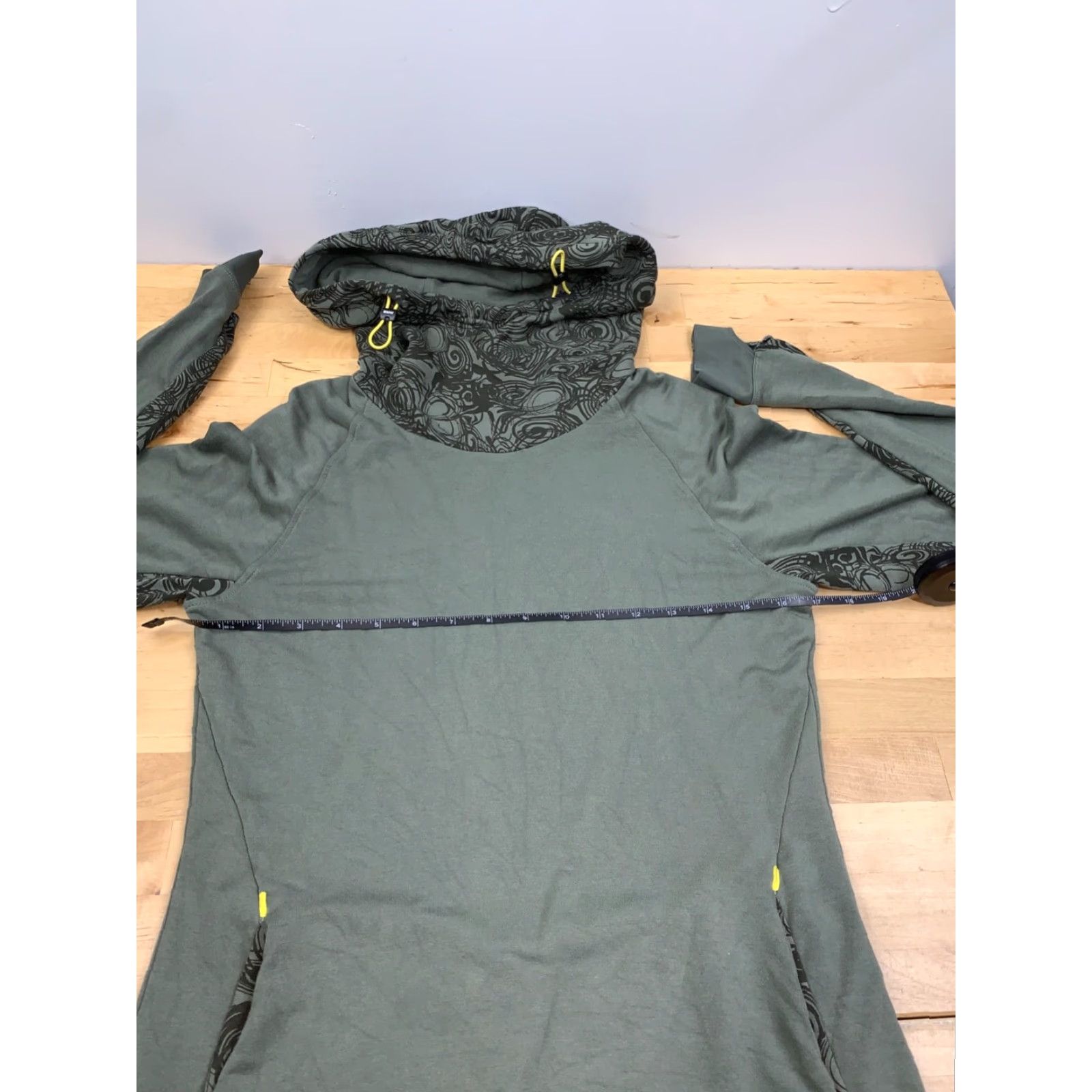 BMW BMW Hoodie Womens M Olive Green Casual Stretch Pockets Logo #8170 Size M / US 6-8 / IT 42-44 - 4 Thumbnail