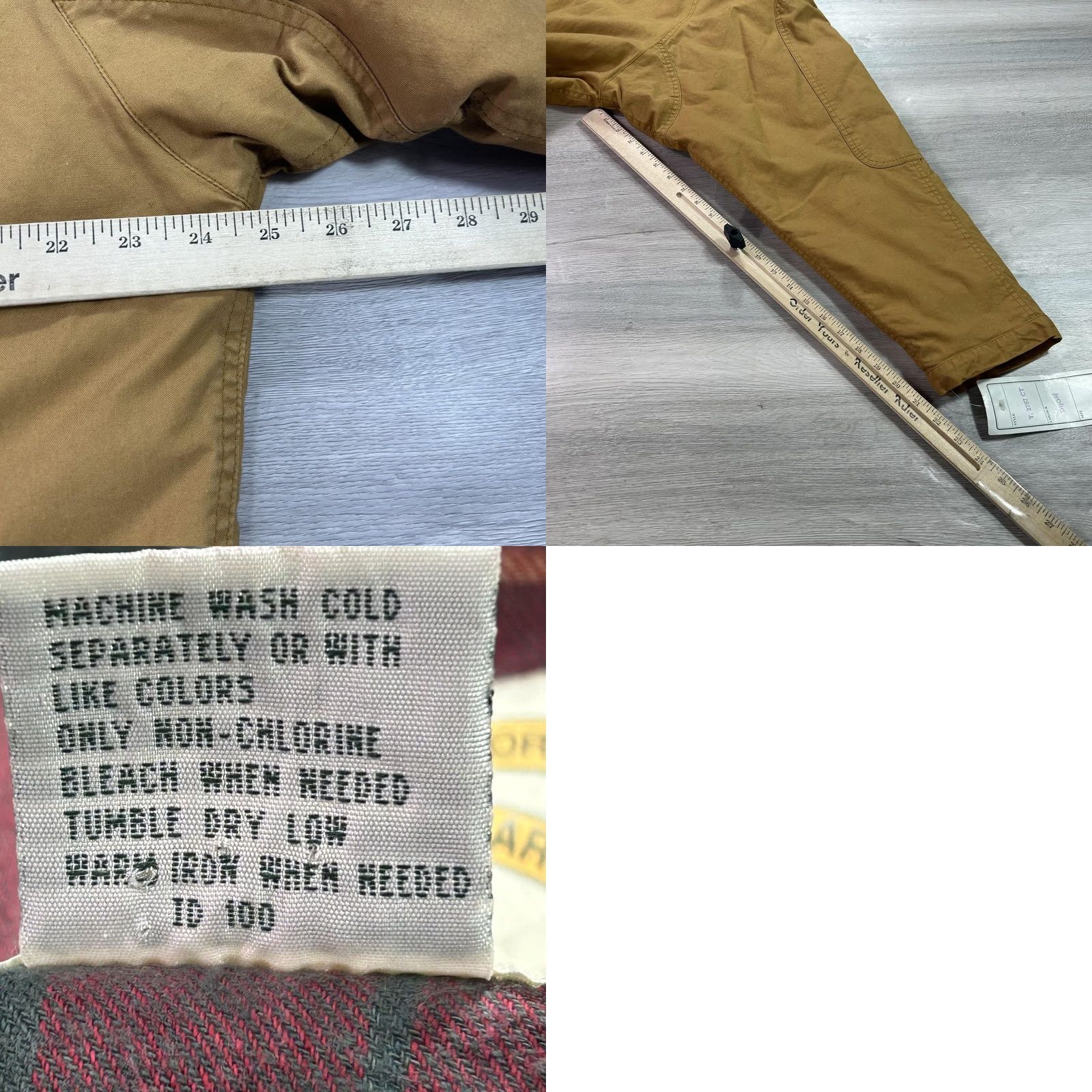 Vintage VINTAGE J.L. Colebrook Jacket Mens M Brown Hooded Canvas Parka Dijon Plaid Lining VTG Size US M / EU 48-50 / 2 - 9 Thumbnail