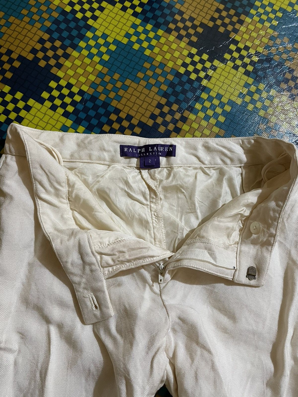 Ralph Lauren Purple Label Vintage 90s Ralph Lauren Collection Purple Label Trousers Size 28" / US 6 / IT 42 - 4 Thumbnail