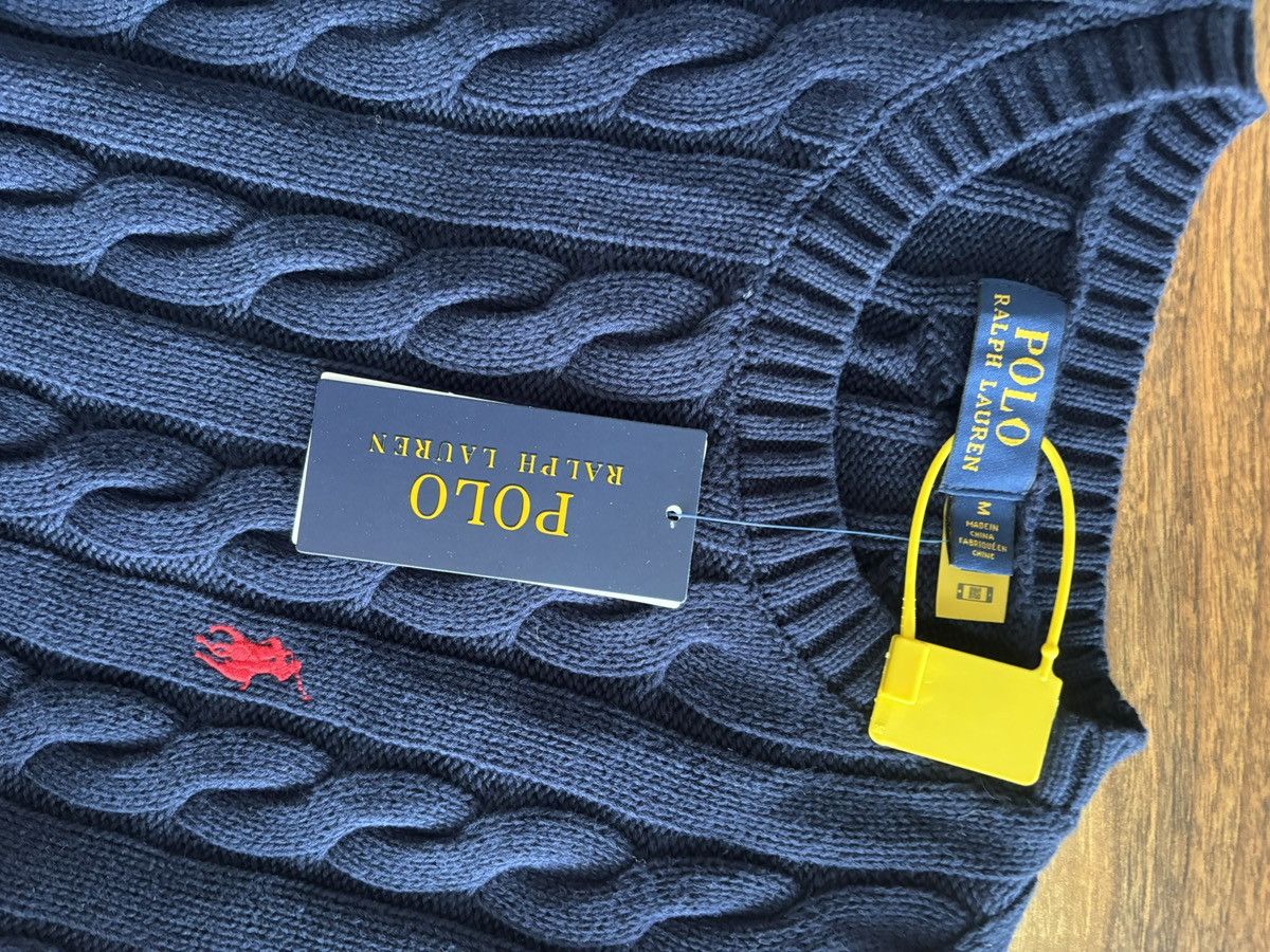 Polo Ralph Lauren Polo Ralph Lauren Cable Knit Sweater Navy – Size M – New Size US M / EU 48-50 / 2 - 3 Thumbnail