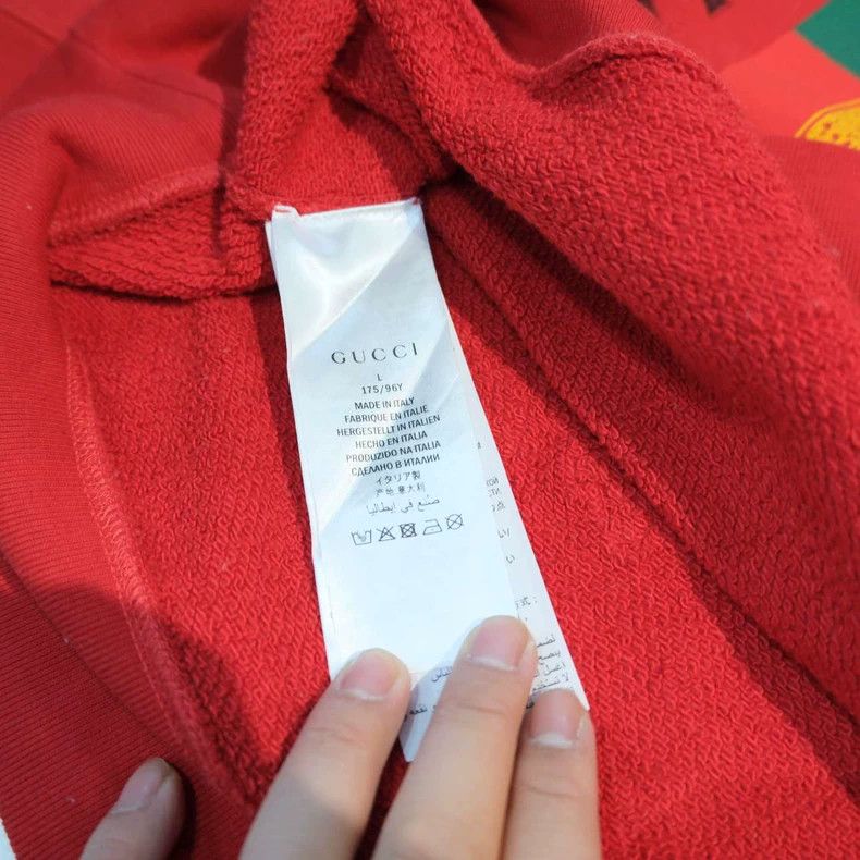 Gucci Gucci Red destruction block logo sweatshirt 2503-Nextarrow Size US L / EU 52-54 / 3 - 4 Thumbnail