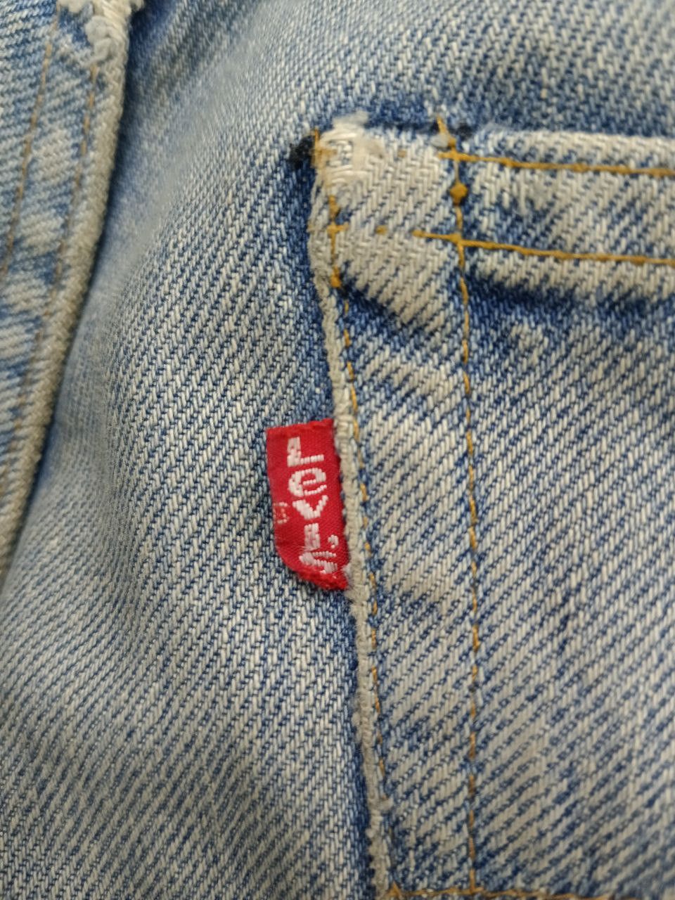 Levi's Vintage Clothing THRASH LEVIS 70s SELVEDGE DENIM PANTS Size US 33 - 10 Thumbnail