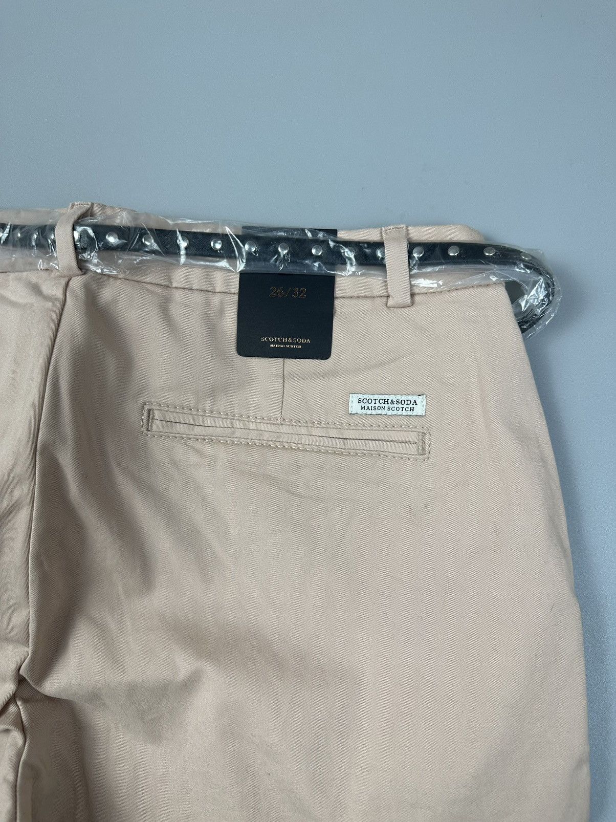 Maison Scotch Maison Scotch Powder Chinos Cotton + Leather Belt Size 26" / US 2 / IT 38 - 2 Thumbnail