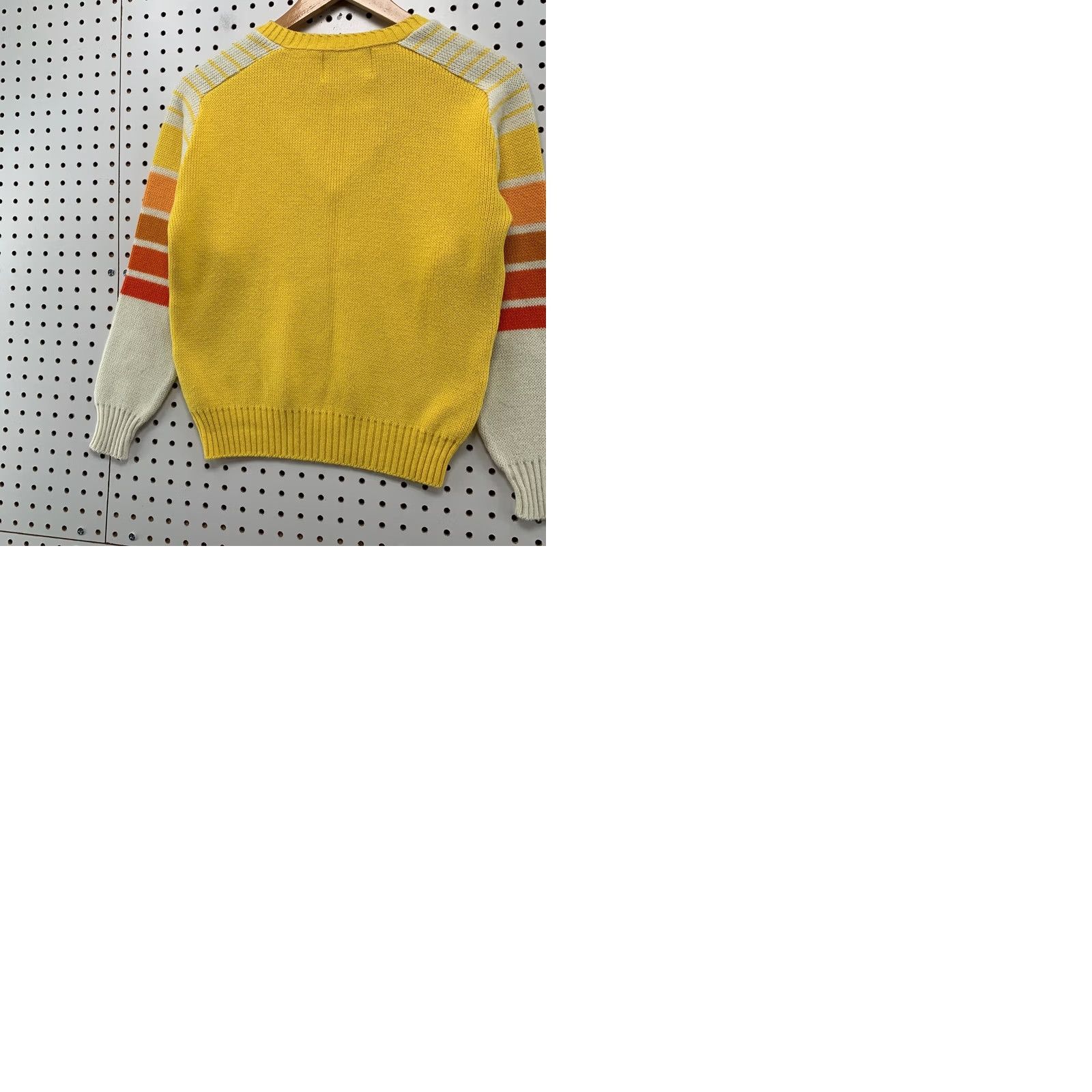 Vintage VINTAGE Jersild Sweater Mens Yellow 60s Striped Sleeve Orlon Knit Size 32 Size US XS / EU 42 / 0 - 9 Thumbnail
