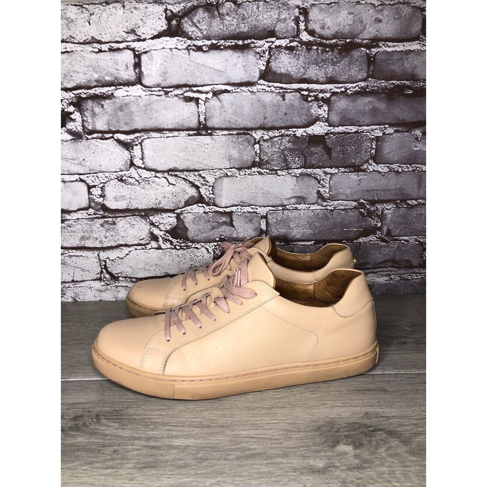 Other Romero And Mcpaul Dusty Pink Leather Lace Up Portugal Shoes Size US 12 / EU 45 - 6 Thumbnail