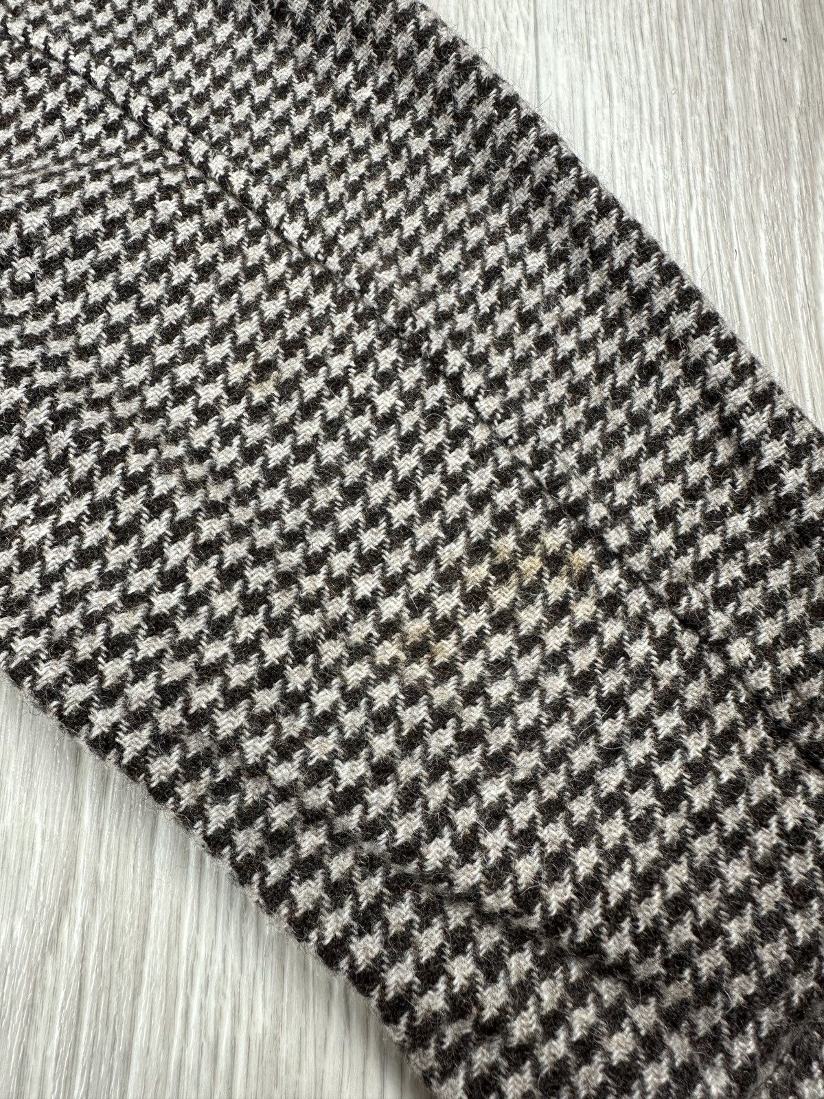 Isabel Marant Etoile Isabel Marant Etoile Beige Brown Houndstooth Wool Blazer Size XS / US 0-2 / IT 36-38 - 11 Thumbnail