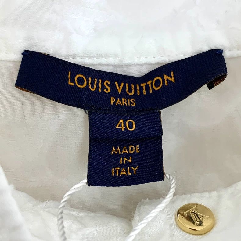Louis Vuitton Louis Vuitton Cotton sleeveless shirt with full jacquard w Size S / US 4 / IT 40 - 5 Thumbnail