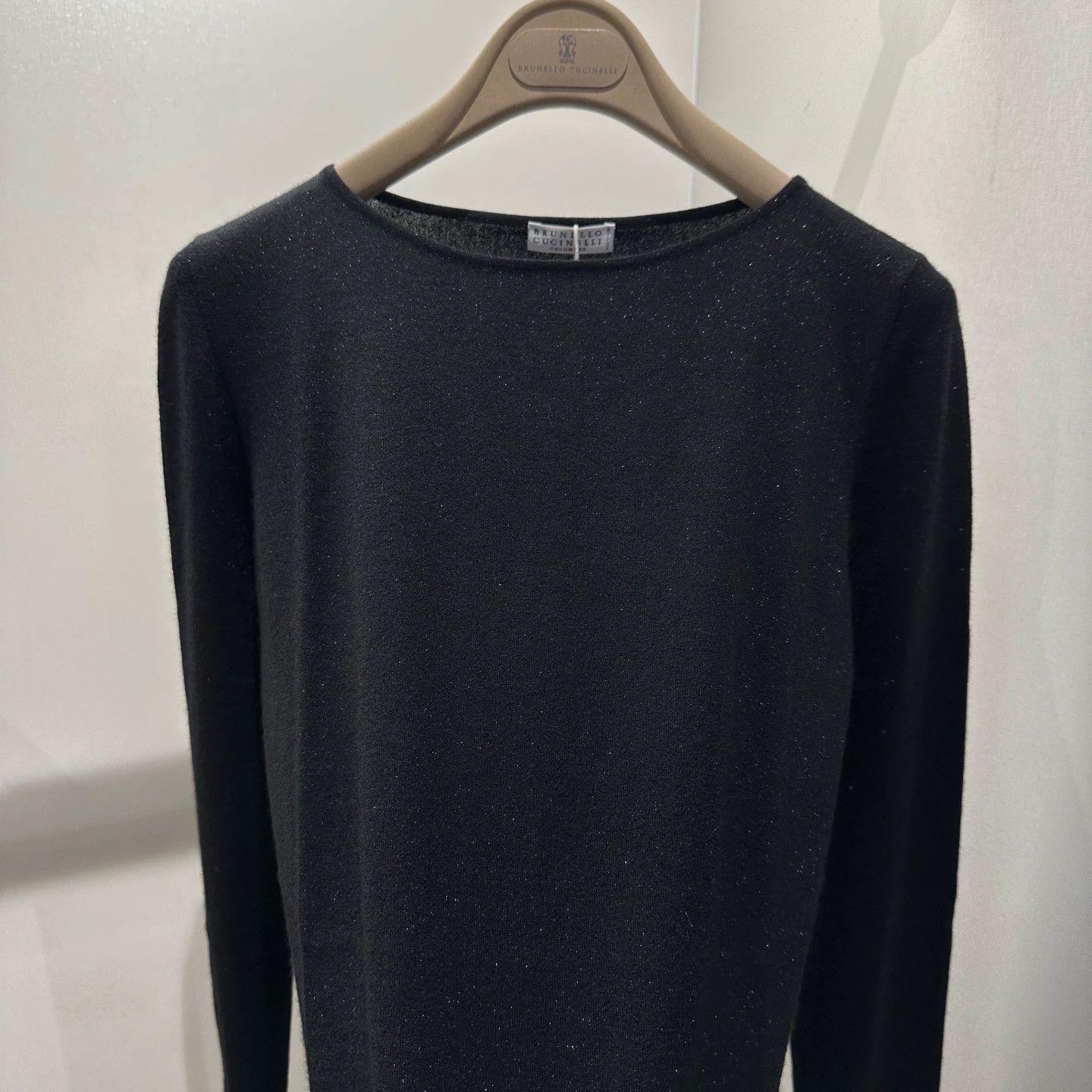 Brunello Cucinelli Brunello Cucinelli may518 cashmere fine glitter knit Size L / US 10 / IT 46 - 6 Thumbnail