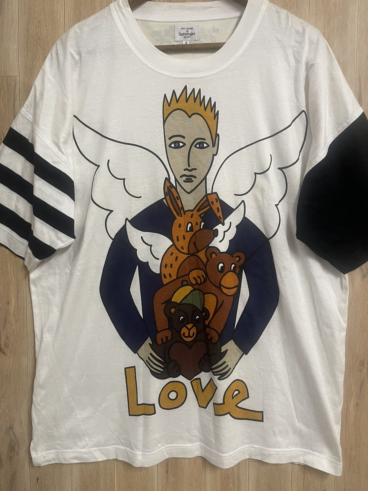 Jean Charles De Castelbajac Vintage Castelbajac T shirt XL Angel Heaven Pop Art Rare Size US XL / EU 56 / 4 - 2 Thumbnail