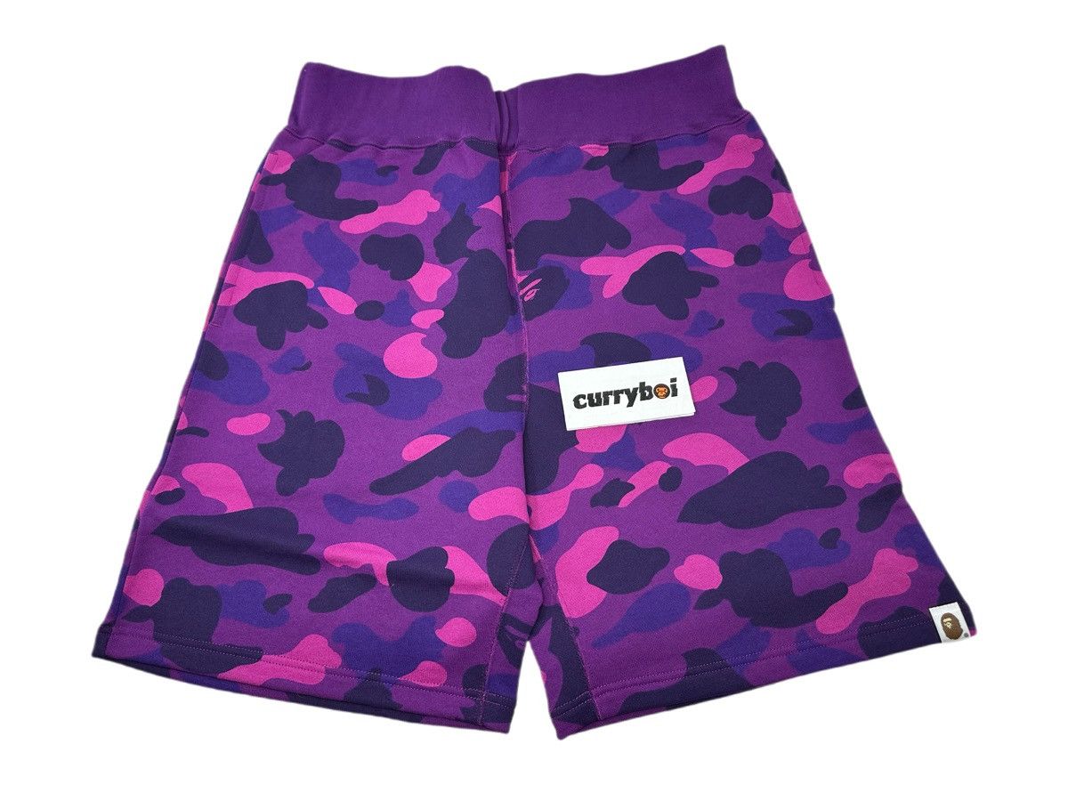 Bape BAPE Color Camo Sweat Shorts Purple Size US 32 / EU 48 - 4 Thumbnail
