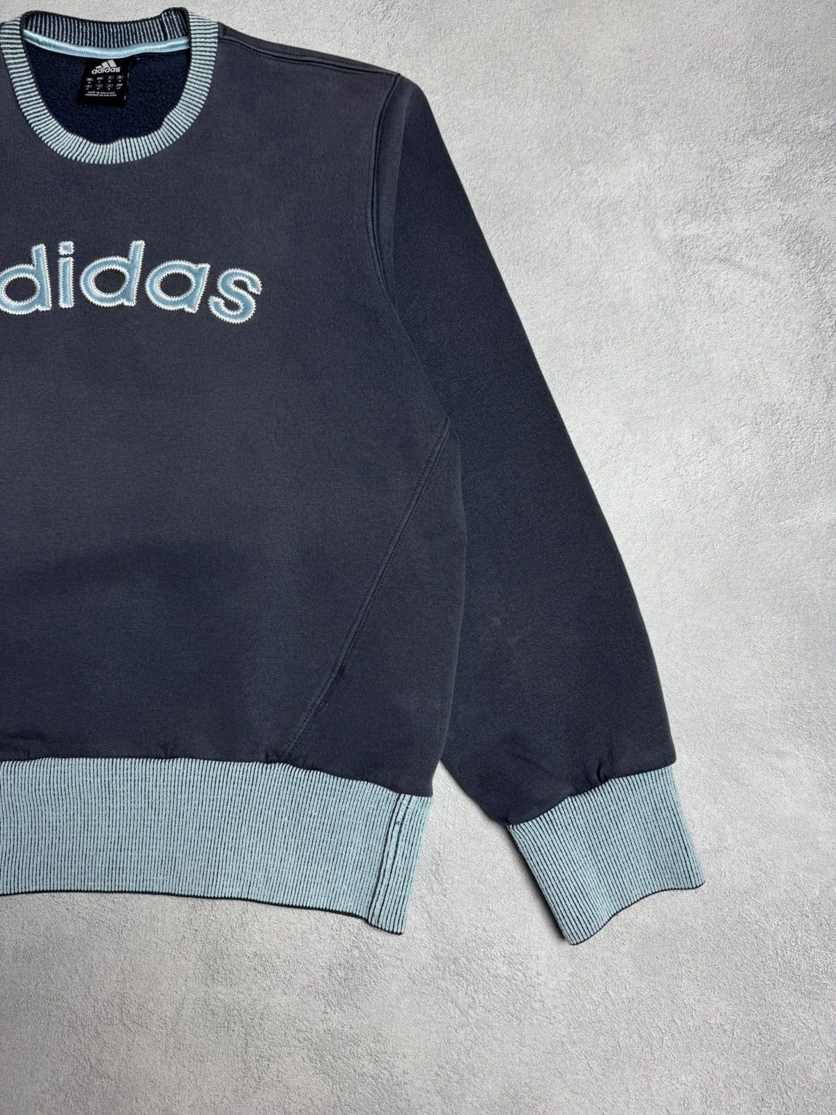 Adidas Adidas Vintage Big Logo Crewneck Cotton Boxy Sweatshirt Size US M / EU 48-50 / 2 - 6 Thumbnail