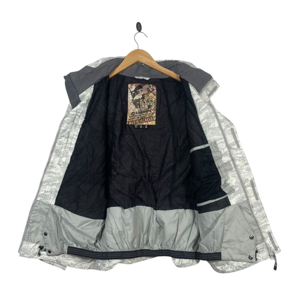 Vintage Kissmark Snowboard Ski Jacket Grey Camo Hooded Technical Size US S / EU 44-46 / 1 - 5 Thumbnail
