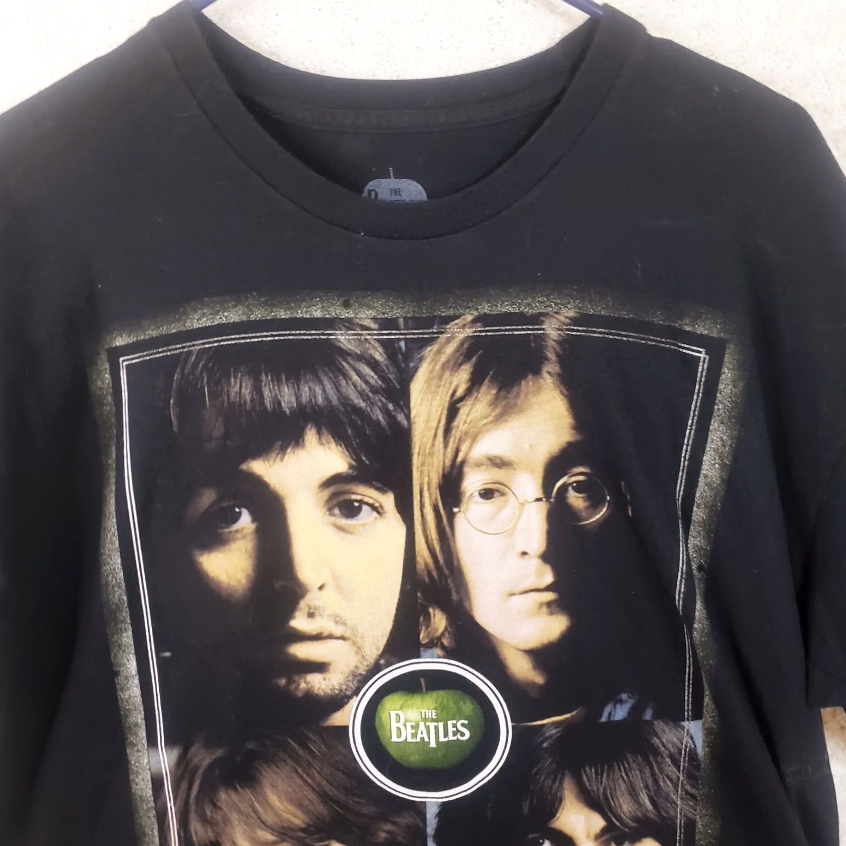 Vintage The Beatles Mens XL Black Shirt Graphic Print Crew Neck Size US XL / EU 56 / 4 - 3 Thumbnail